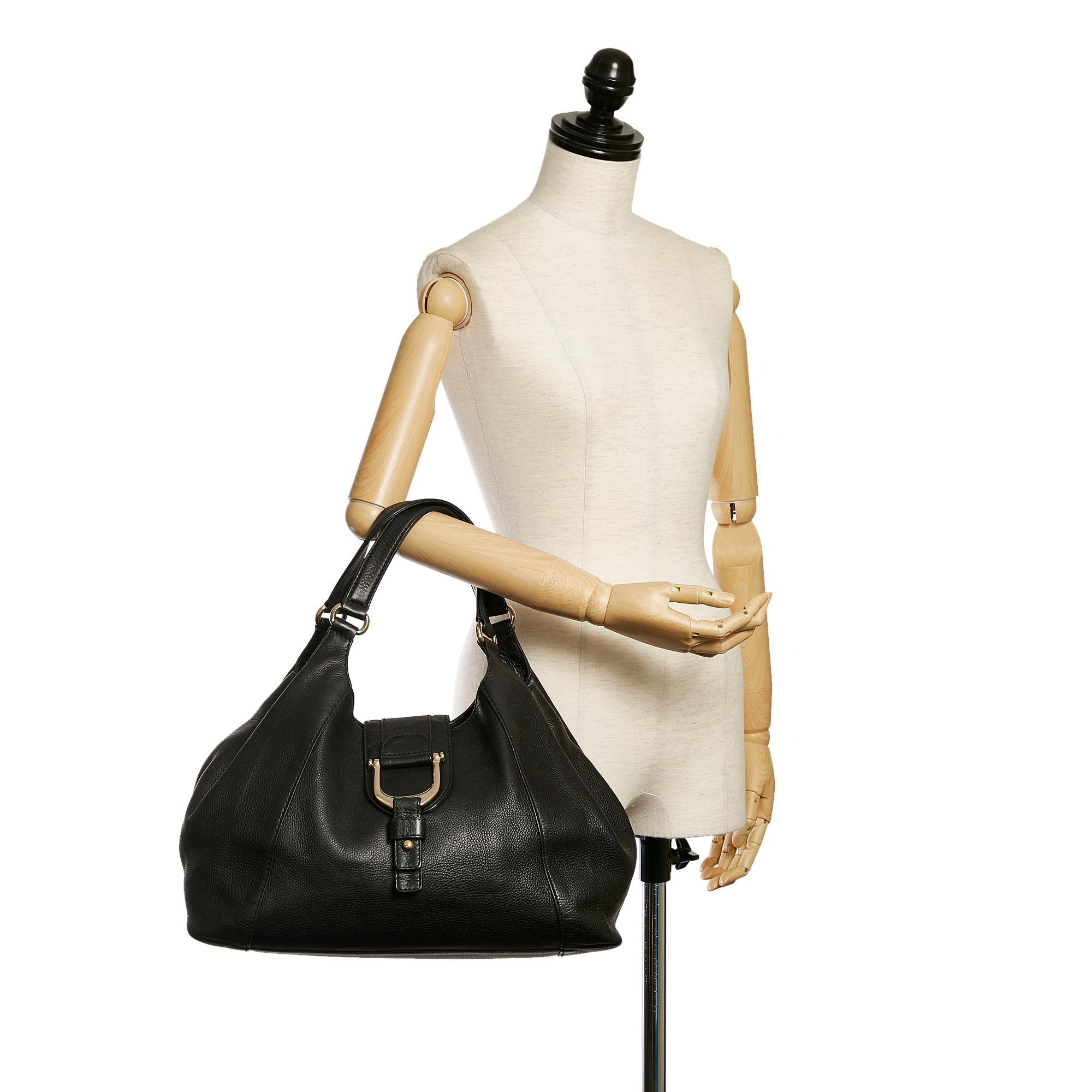 Gucci Abbey D-Ring Leather Shoulder Bag (SHG-32725)