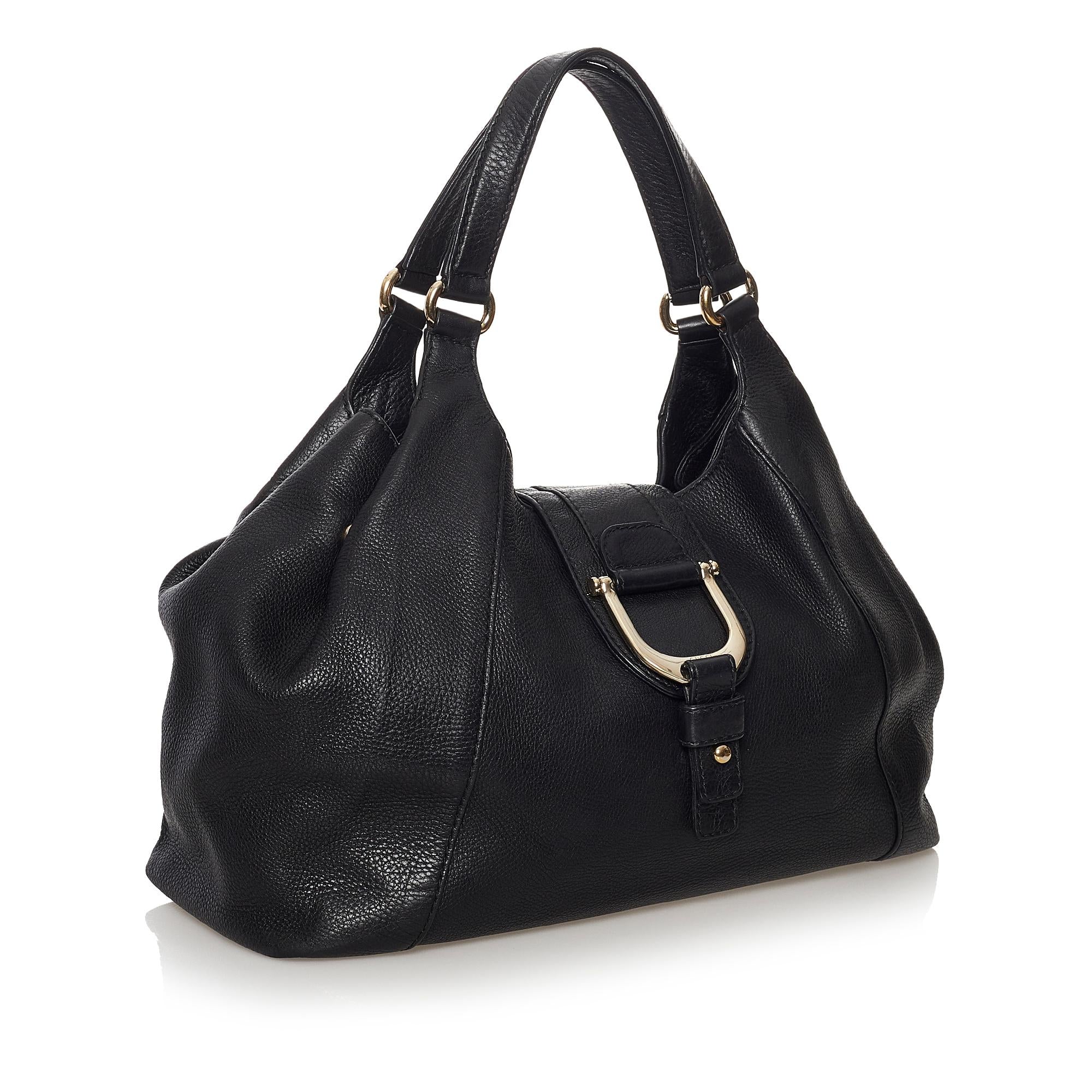 Gucci Abbey D-Ring Leather Shoulder Bag (SHG-32725)