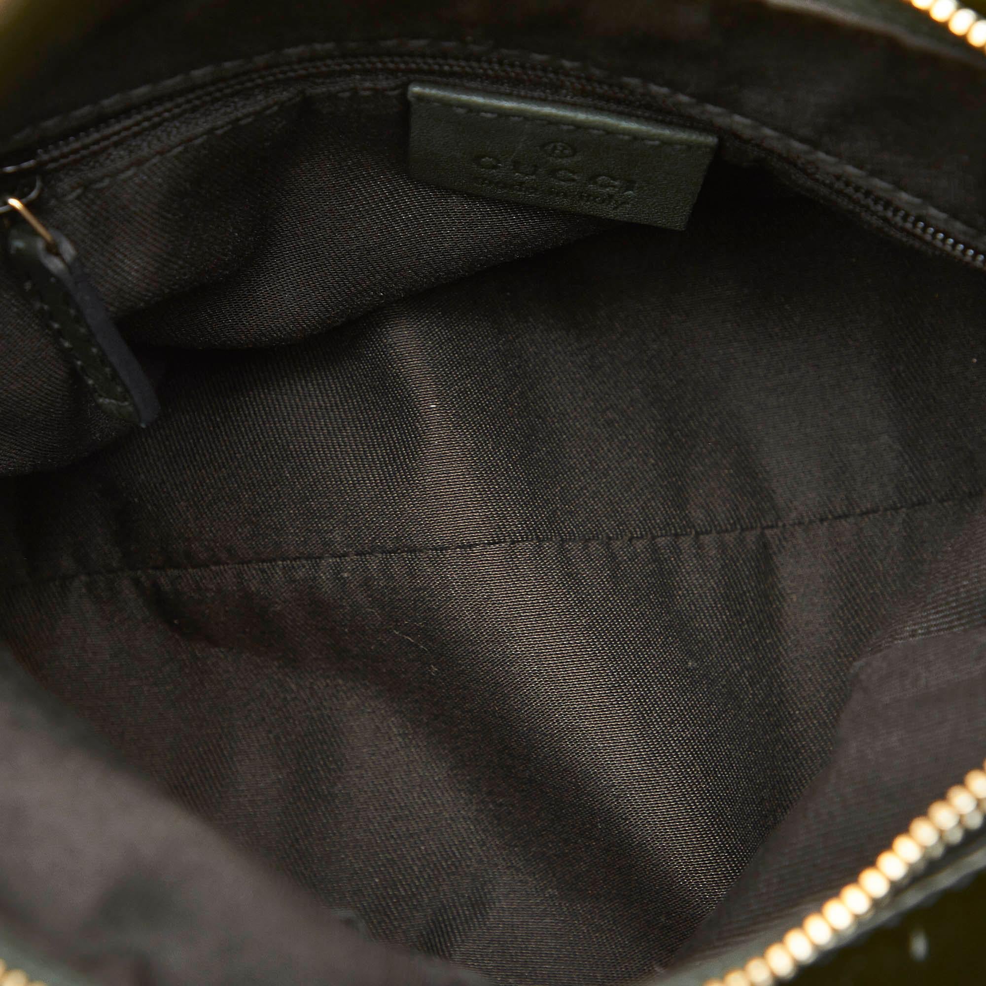 Gucci Abbey D-Ring Patent Leather Shoulder Bag (SHG-19497)