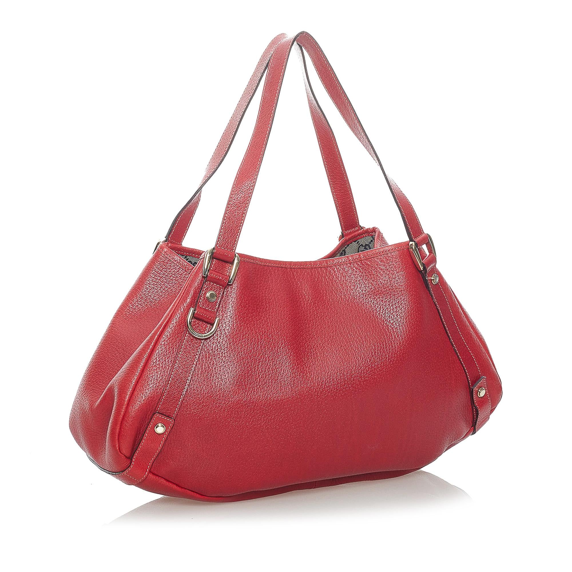 Gucci Abbey Leather Tote Bag (SHG-32821)