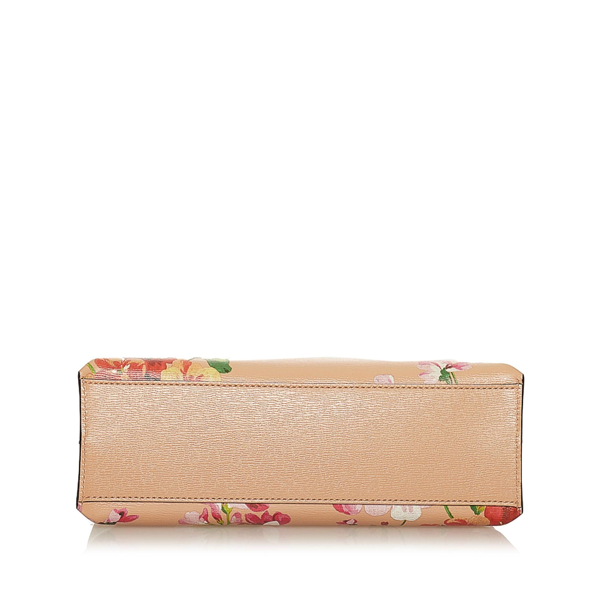 Gucci Bamboo Daily Blooms Leather Satchel (SHG-29395)