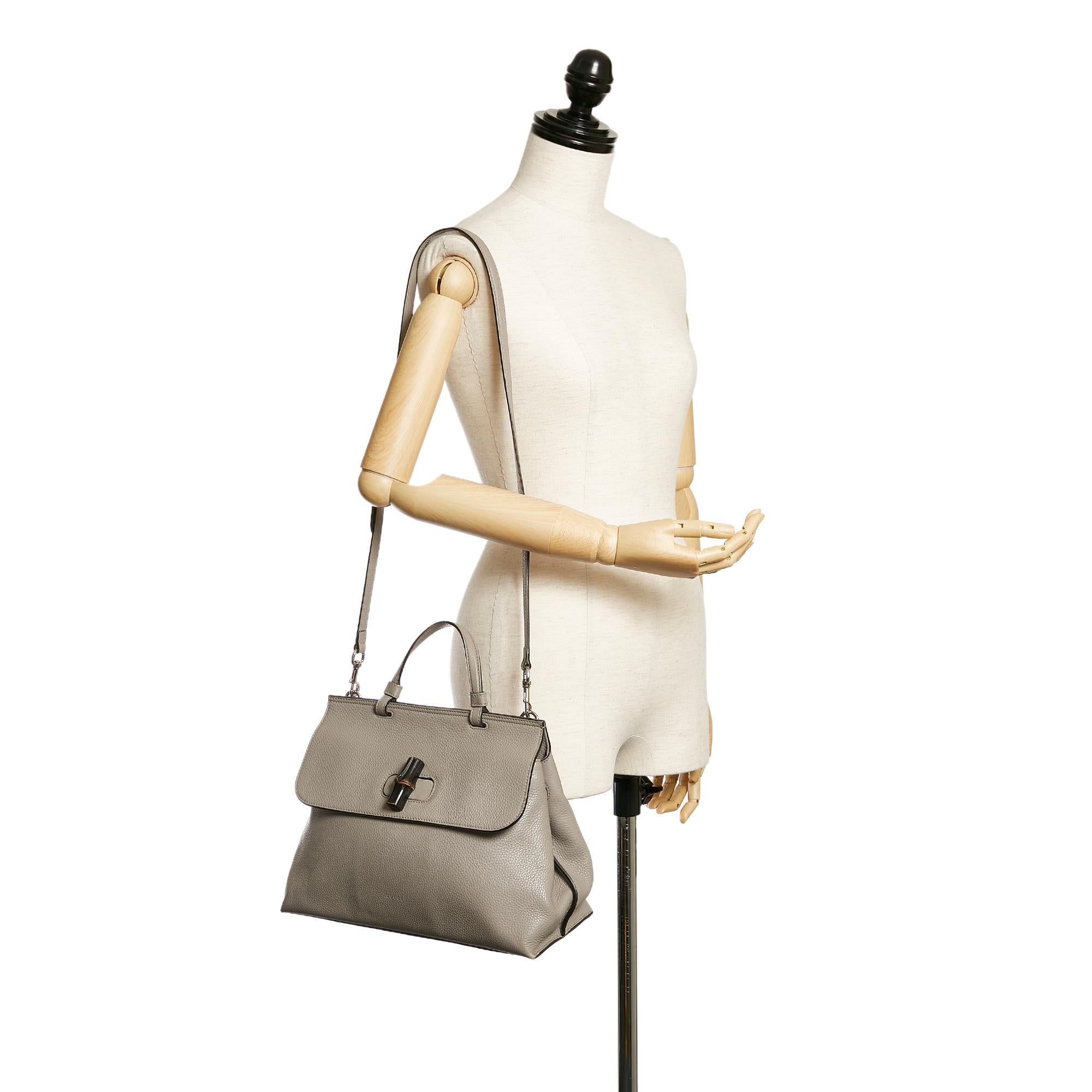 Gucci Bamboo Daily Leather Satchel (SHG-29307)