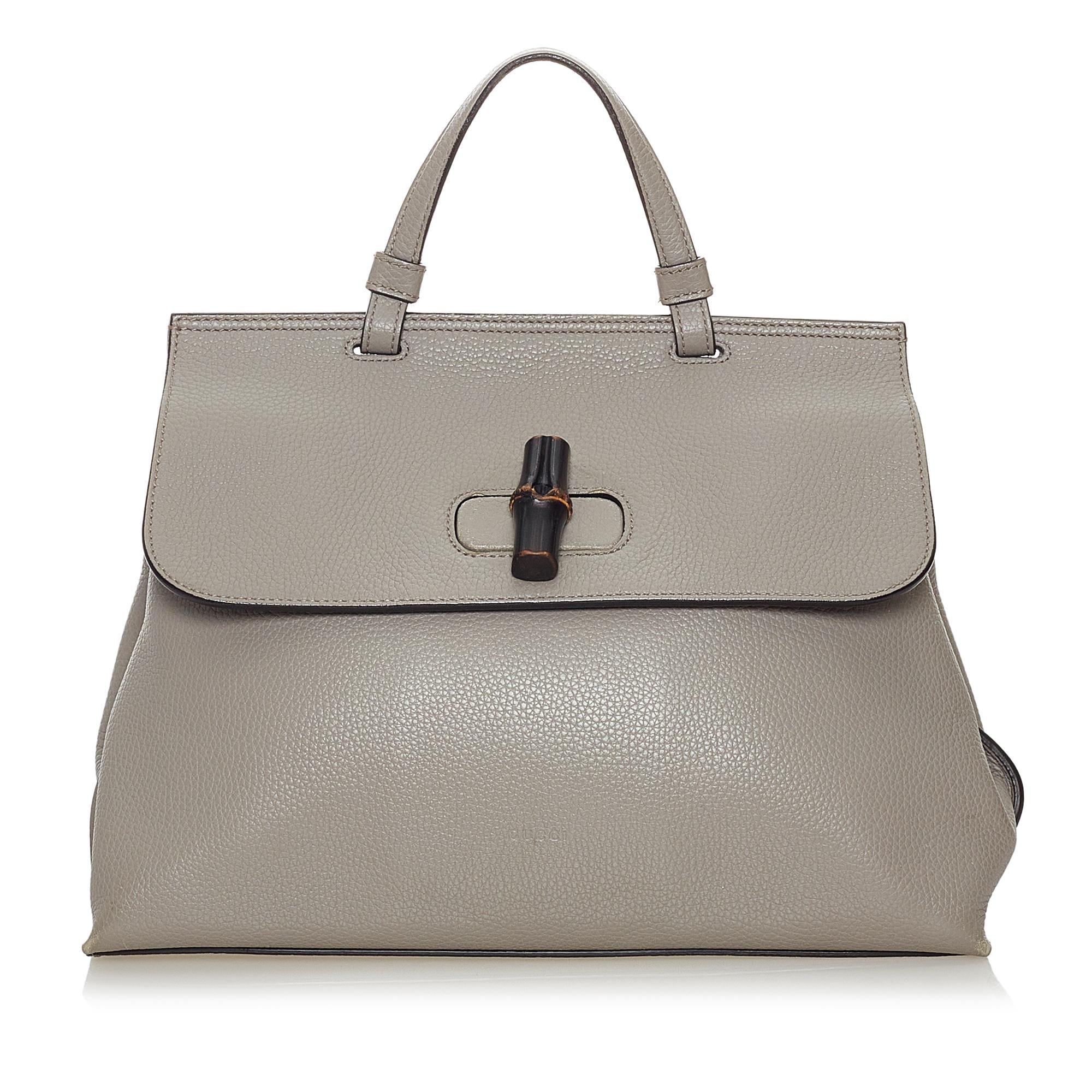 Gucci Bamboo Daily Leather Satchel (SHG-29307)