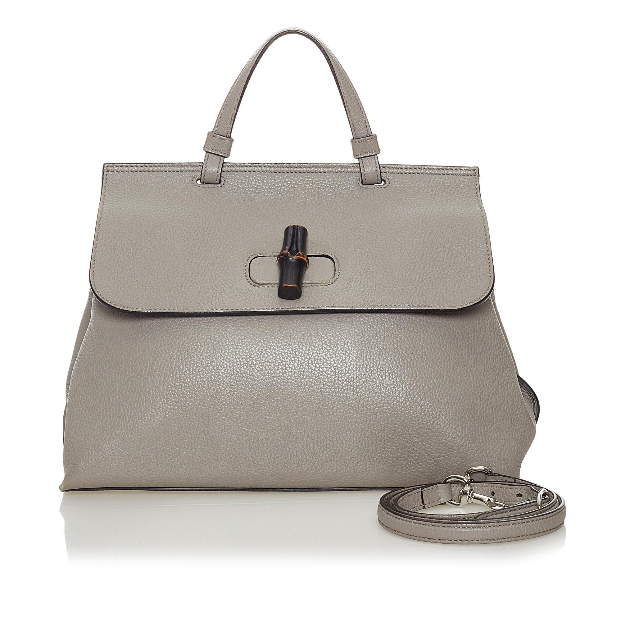 Gucci Bamboo Daily Leather Satchel (SHG-29307)