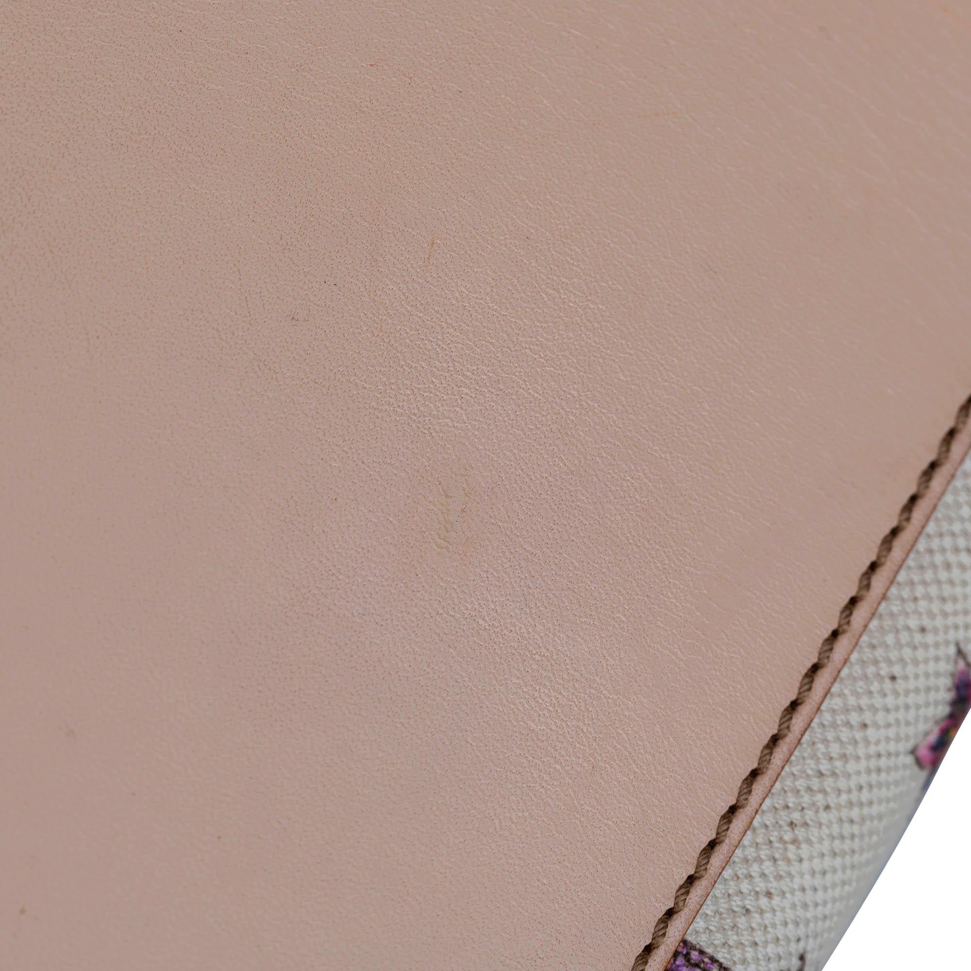 Gucci Bamboo Flora Canvas Handbag (SHG-17799)