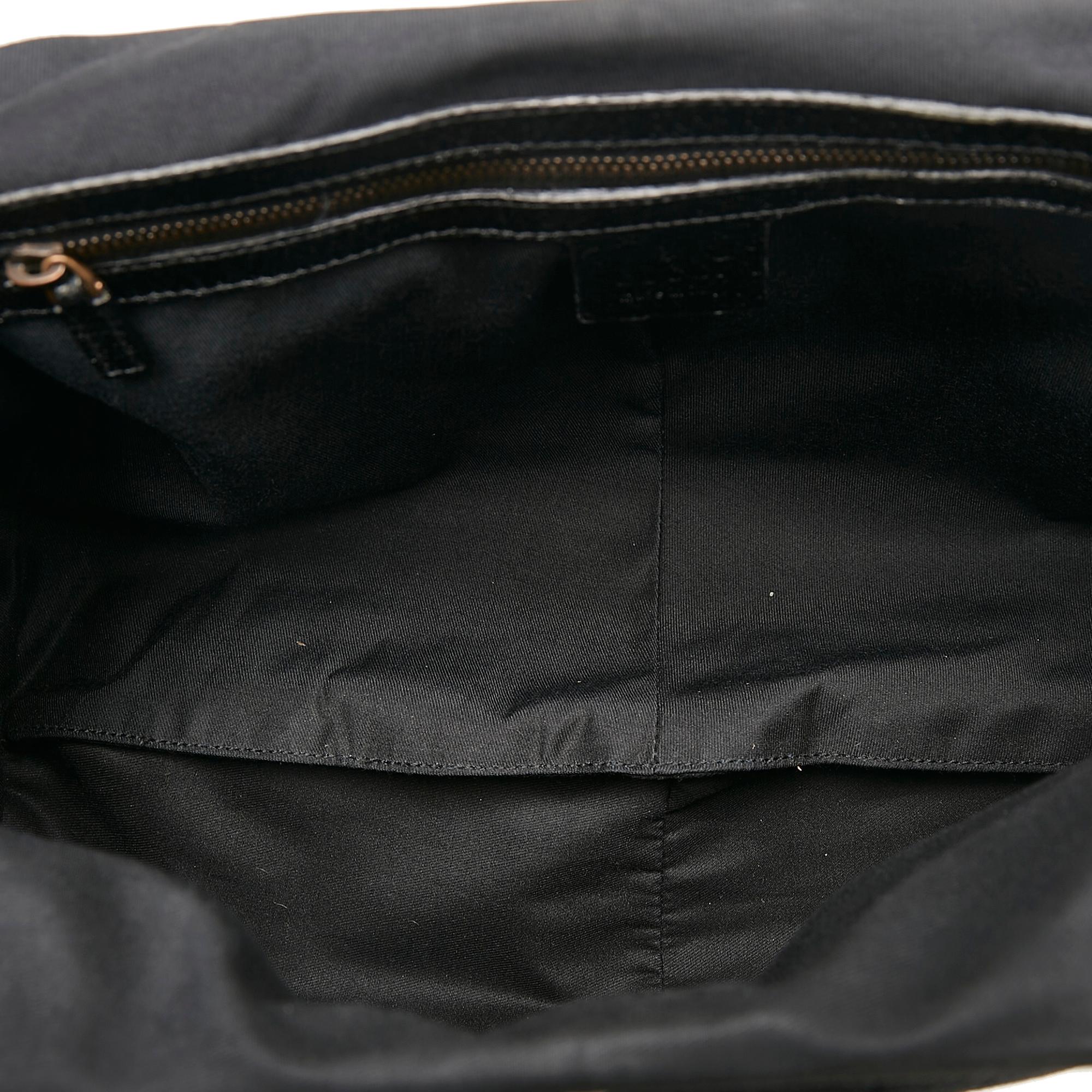 Gucci Bamboo GG Canvas Hobo Bag (SHG-yNeroE)