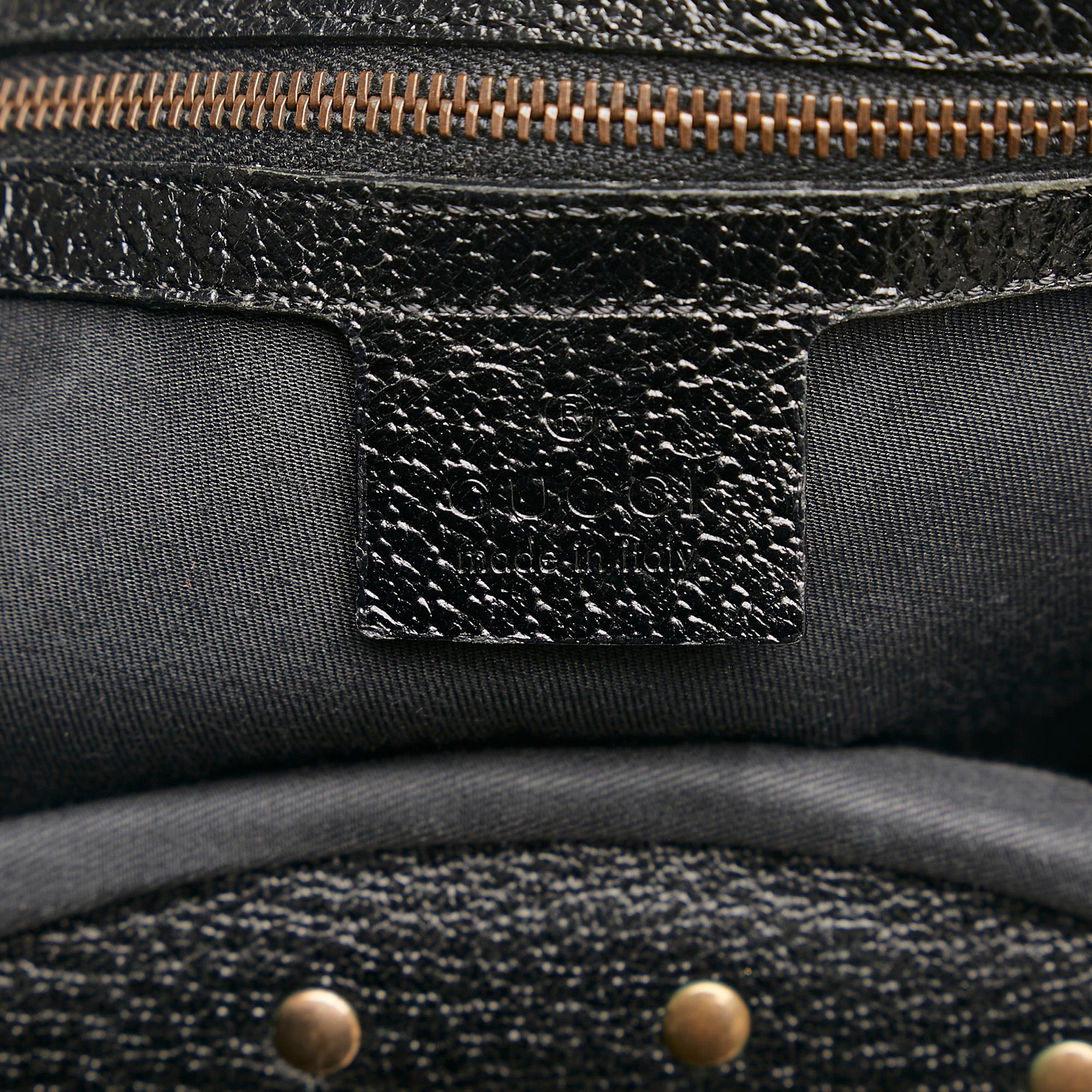 Gucci Bamboo GG Canvas Hobo Bag (SHG-yNeroE)