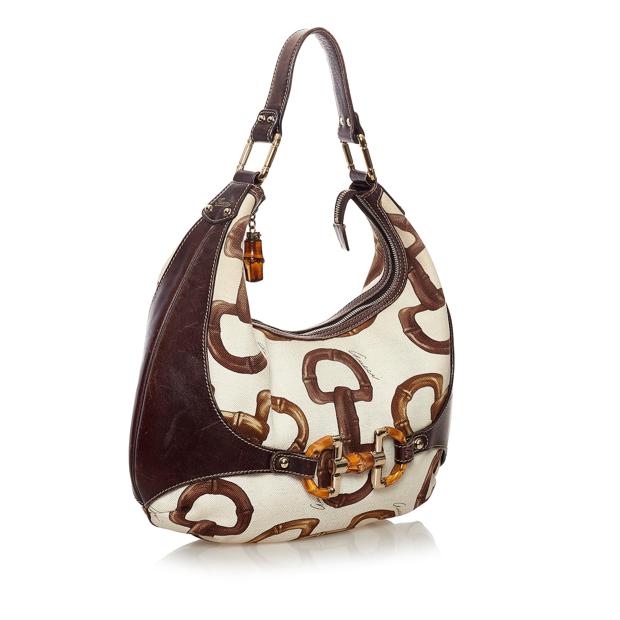 Gucci Bamboo Horsebit Amalfi Hobo Bag (SHG-32843)