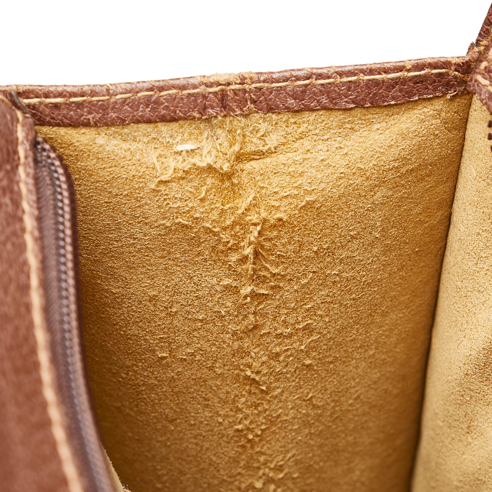 Gucci Bamboo Leather Briefcase (SHG-32849)