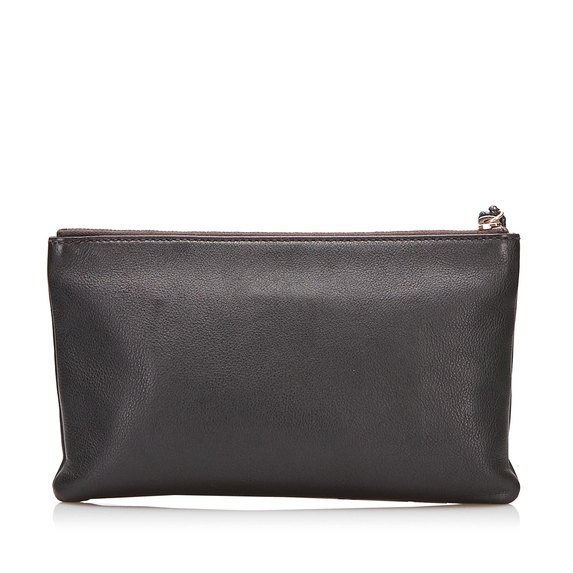 Gucci Bamboo Leather Clutch (SHG-q8nBjv)