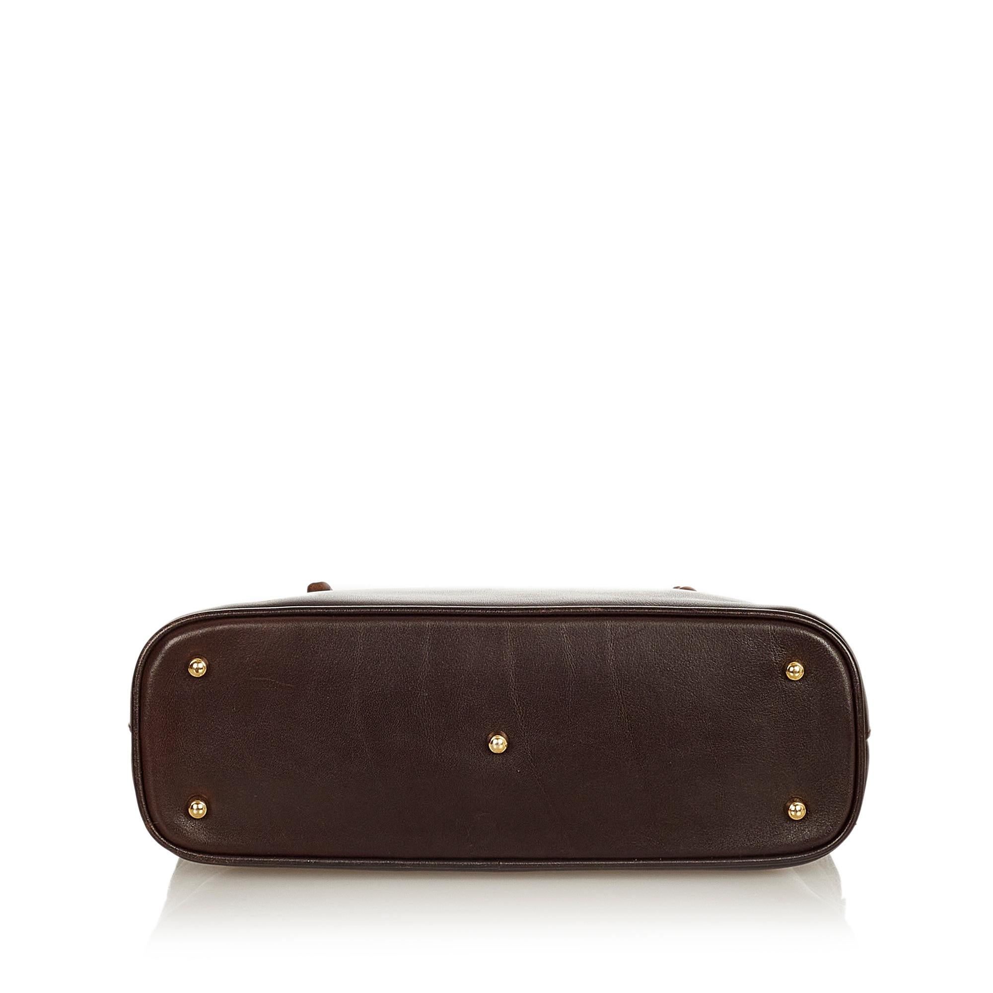 Gucci Bamboo Leather Handbag (SHG-25568)