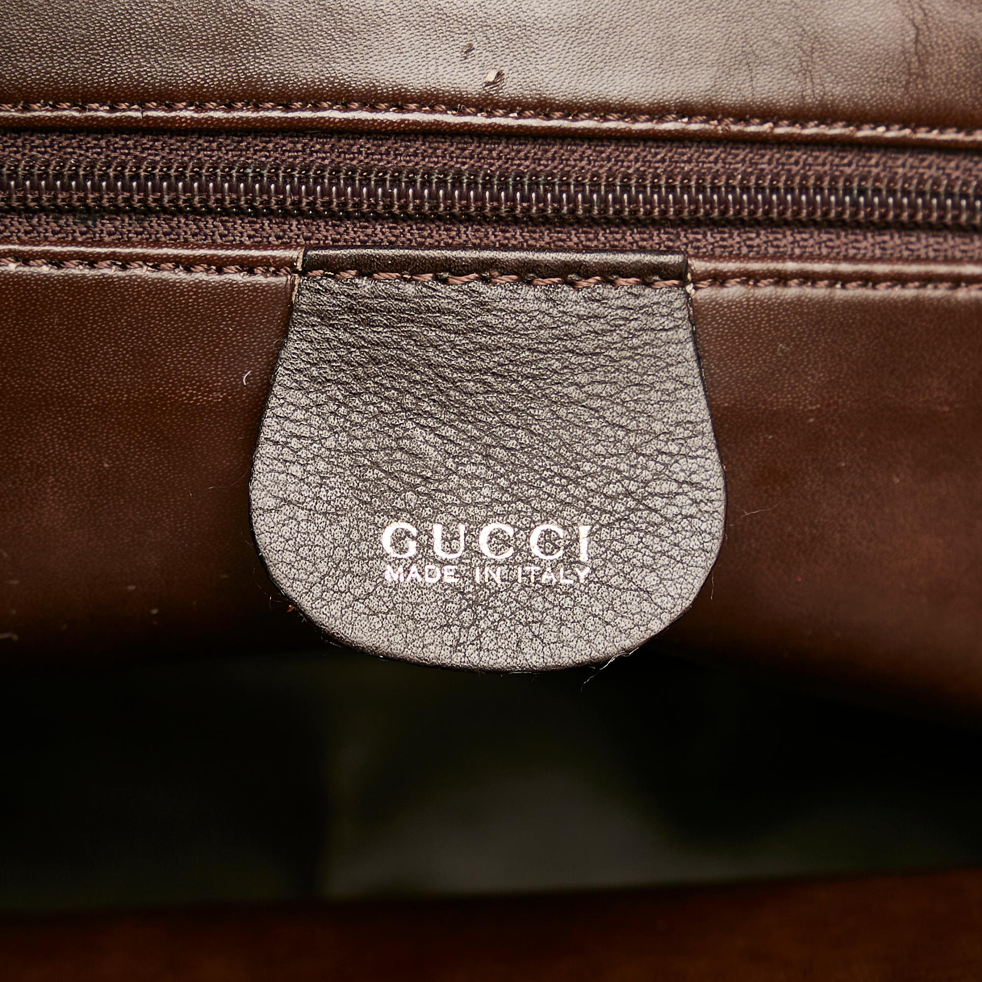 Gucci Bamboo Leather Handbag (SHG-25568)