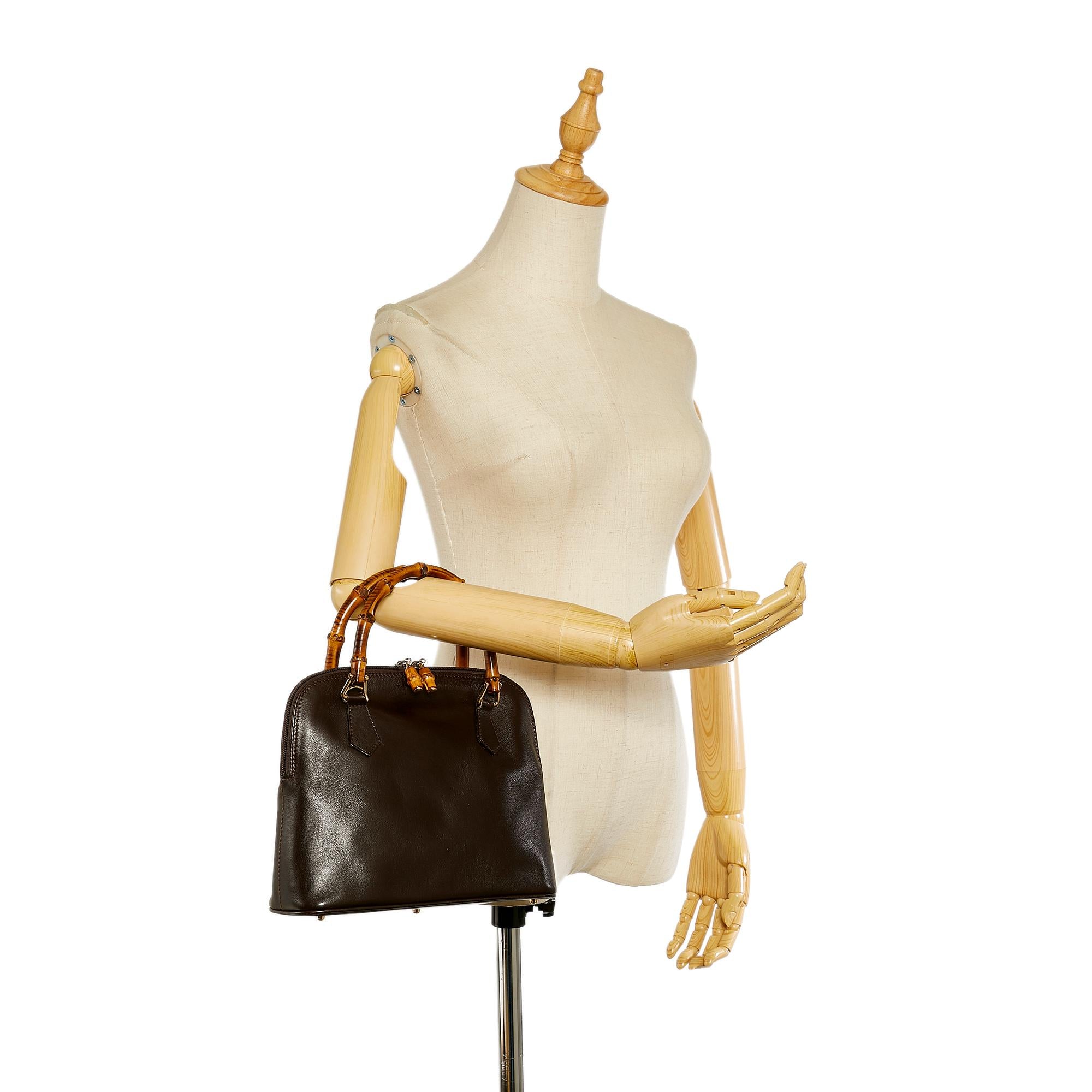 Gucci Bamboo Leather Handbag (SHG-25568)