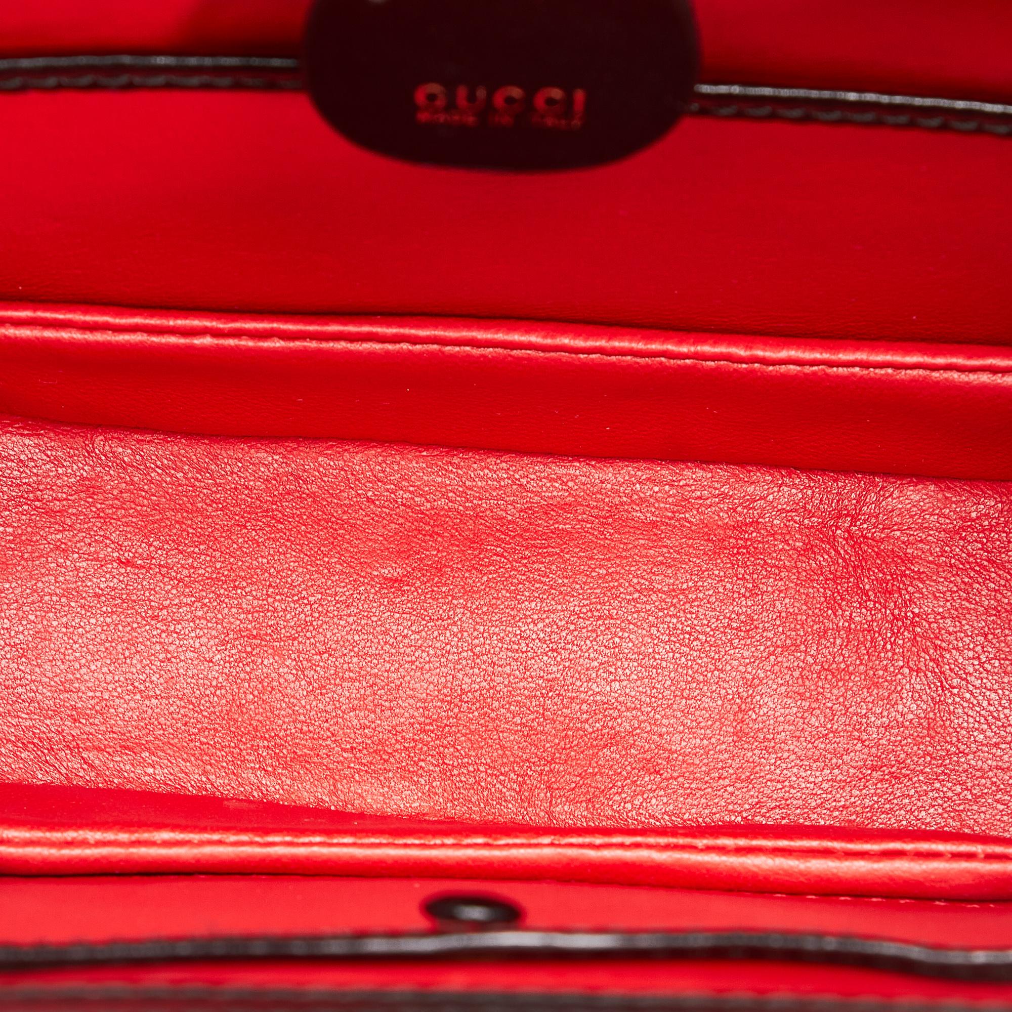 Gucci Bamboo Night Leather Satchel (SHG-27074)