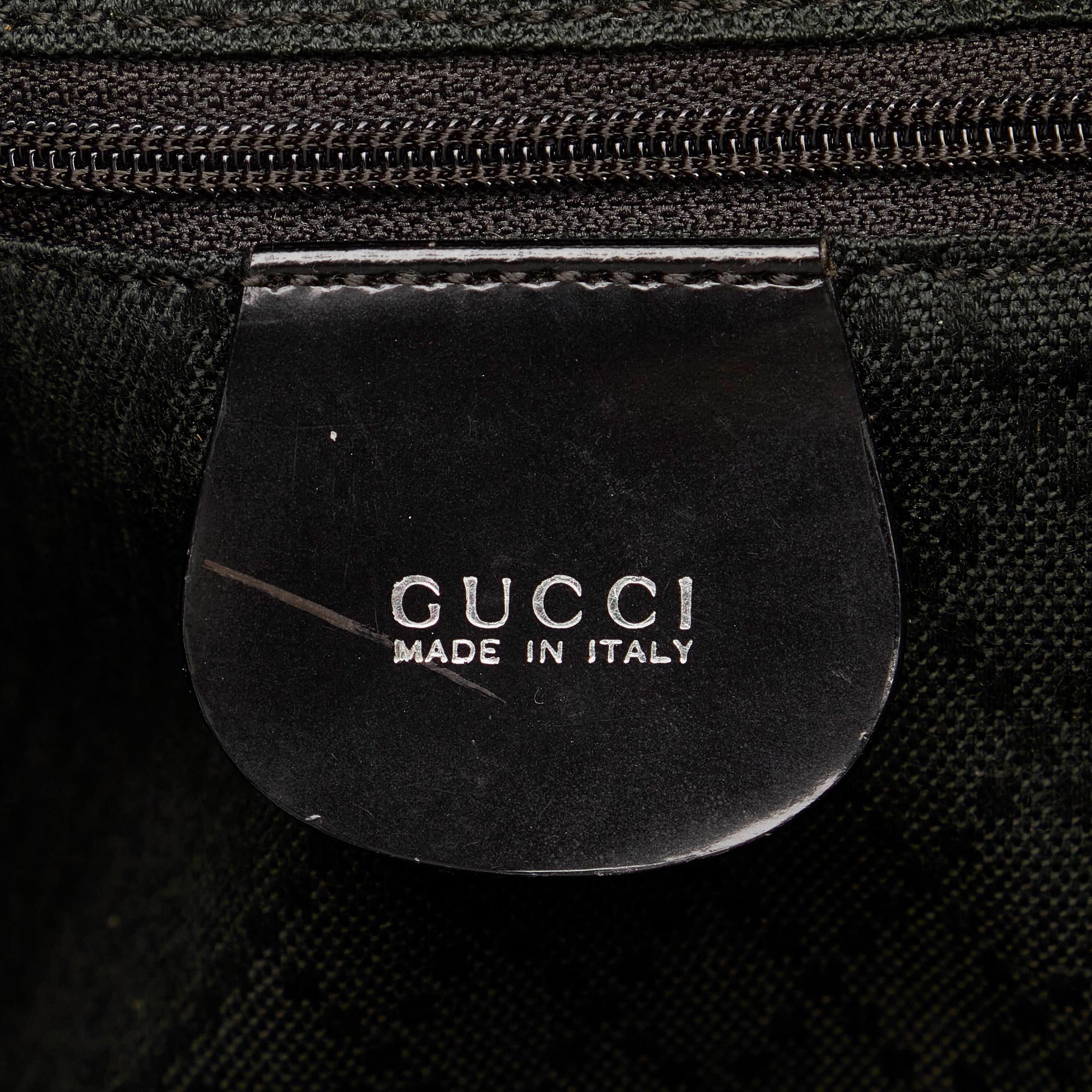 Gucci Bamboo Nylon Satchel (SHG-28477)