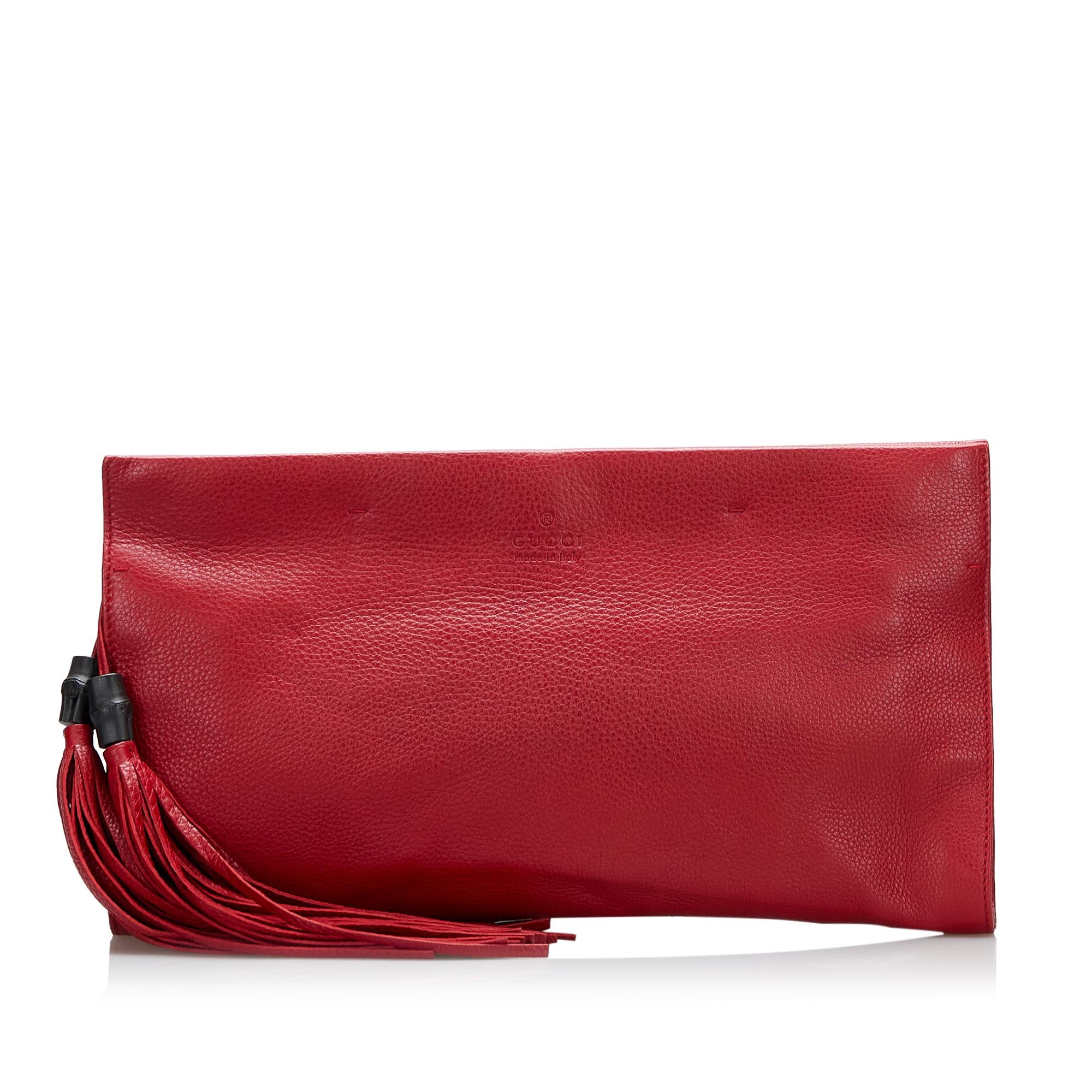 Gucci Bamboo Tassel Clutch Bag (SHG-37934)
