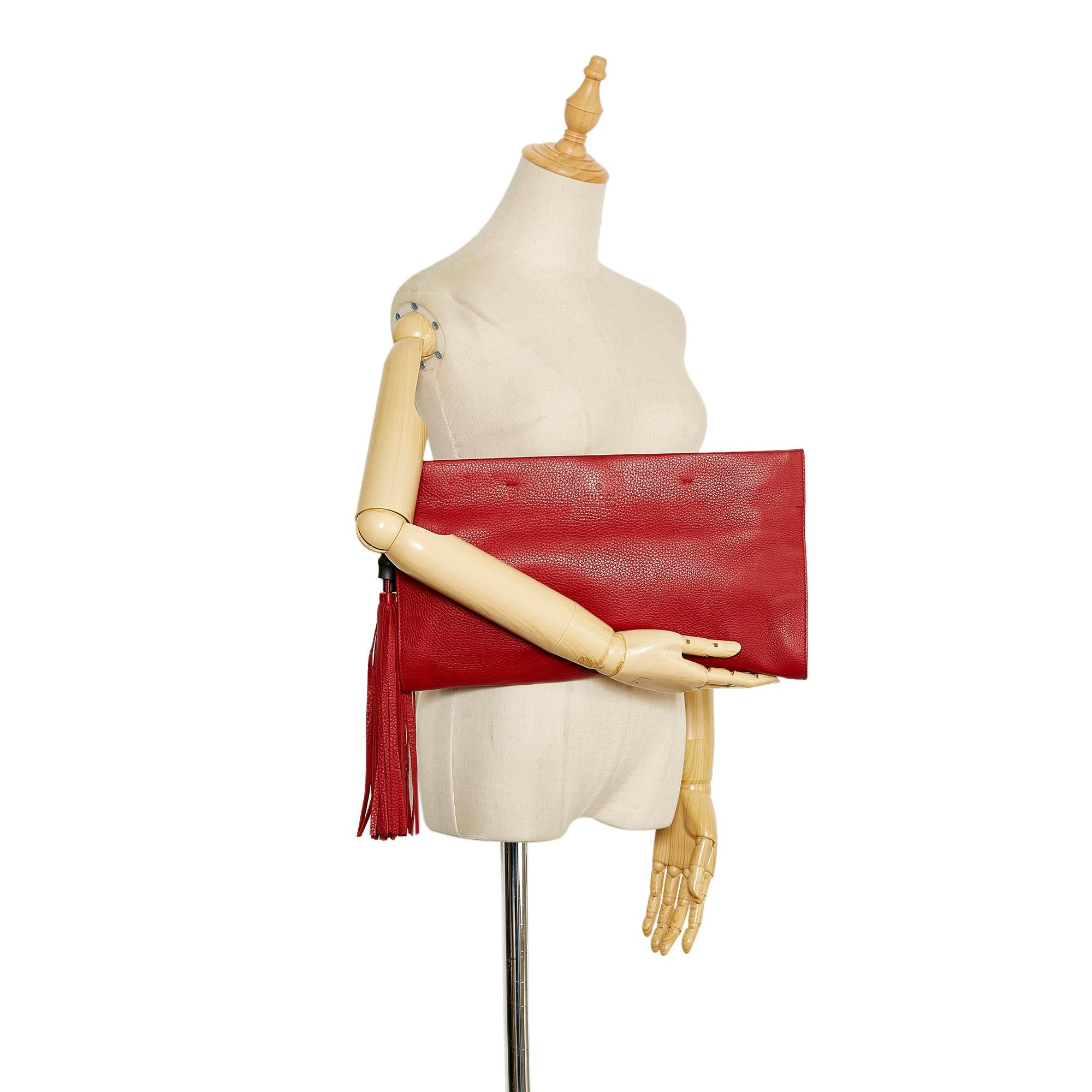 Gucci Bamboo Tassel Clutch Bag (SHG-37934)