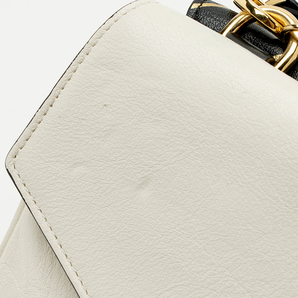 Gucci Calfskin Diagonal Stipe Thiara Double Shoulder Bag (SHF-21686)