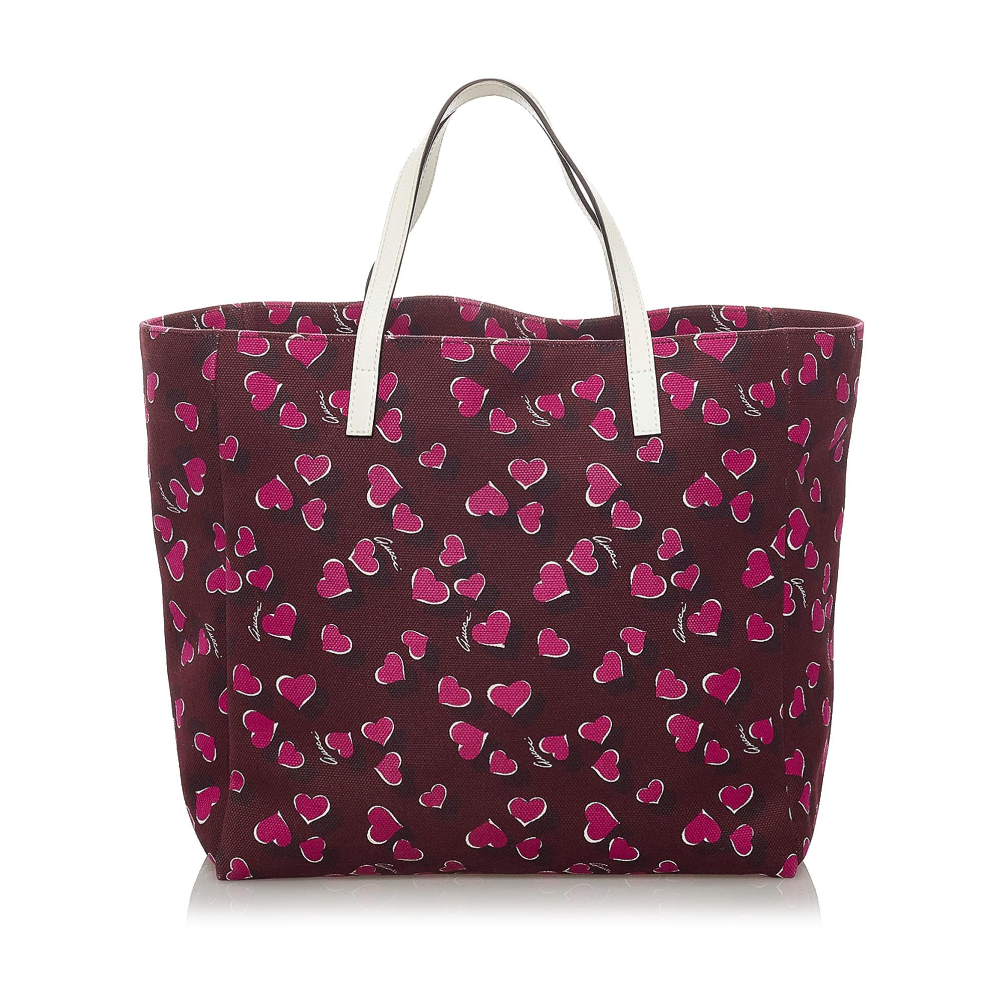 Gucci Canvas Heartbeat Tote Bag (SHG-28908)