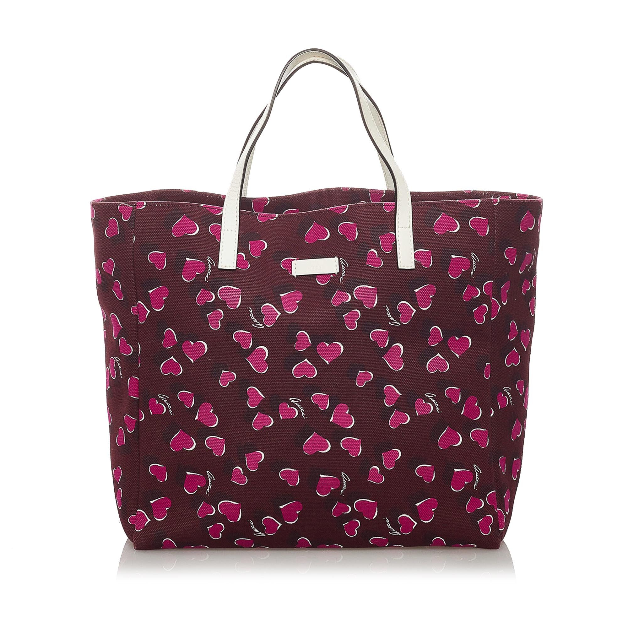 Gucci Canvas Heartbeat Tote Bag (SHG-28908)