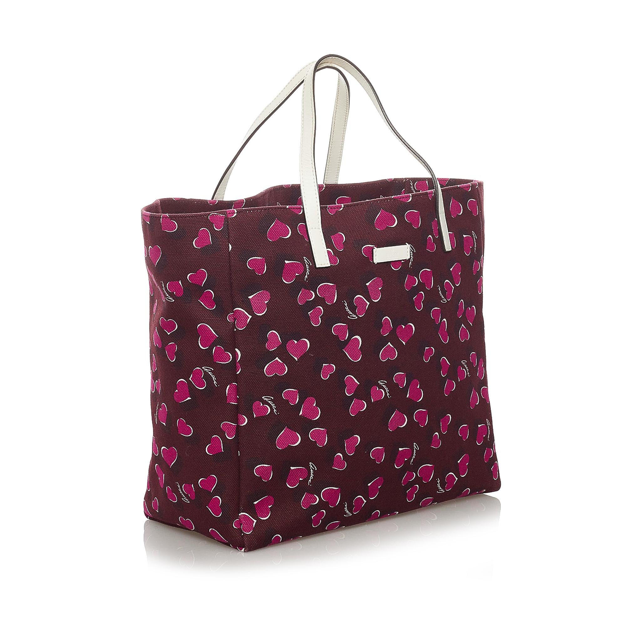 Gucci Canvas Heartbeat Tote Bag (SHG-28908)