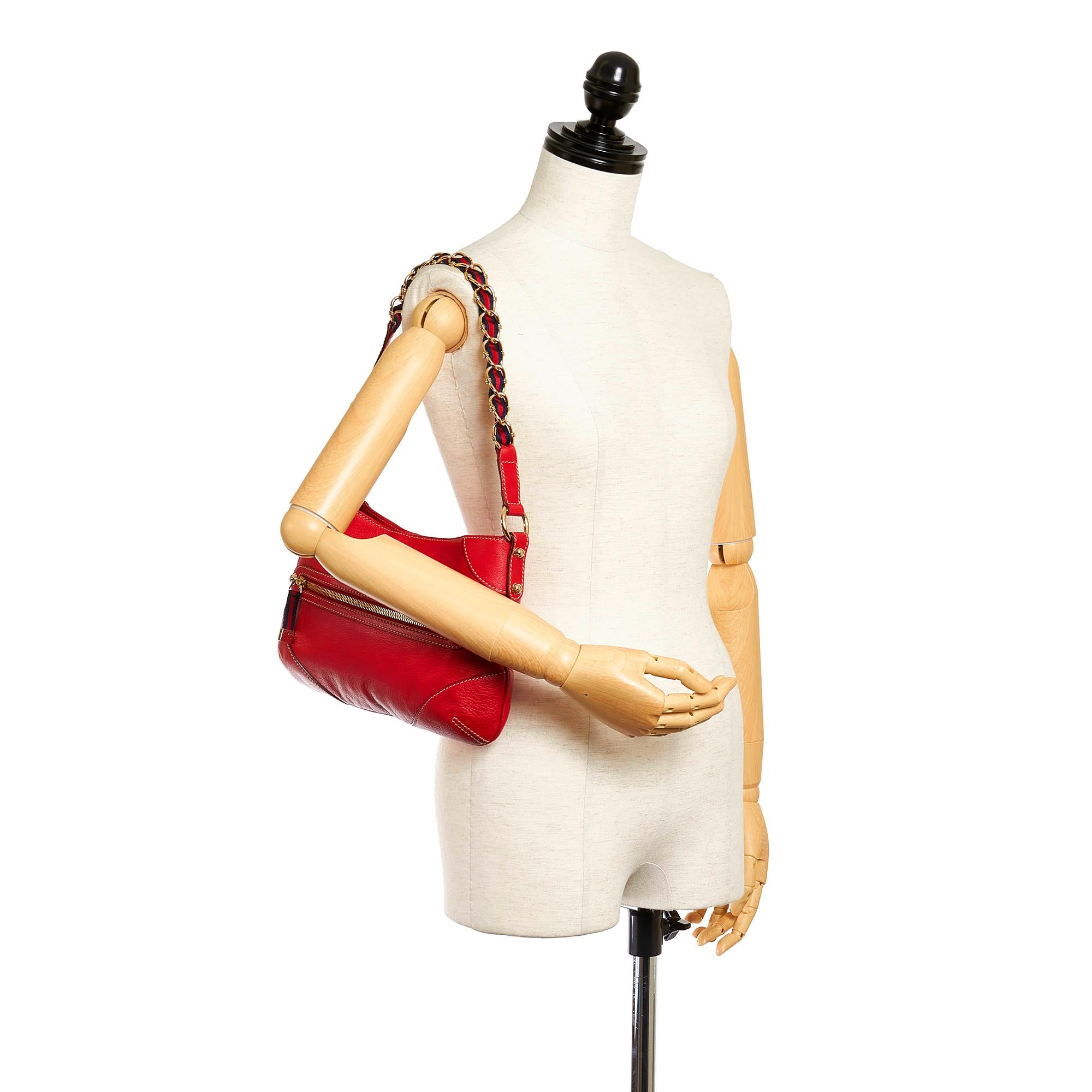 Gucci Capri Ranch Kid Leather Shoulder Bag (SHG-28106)