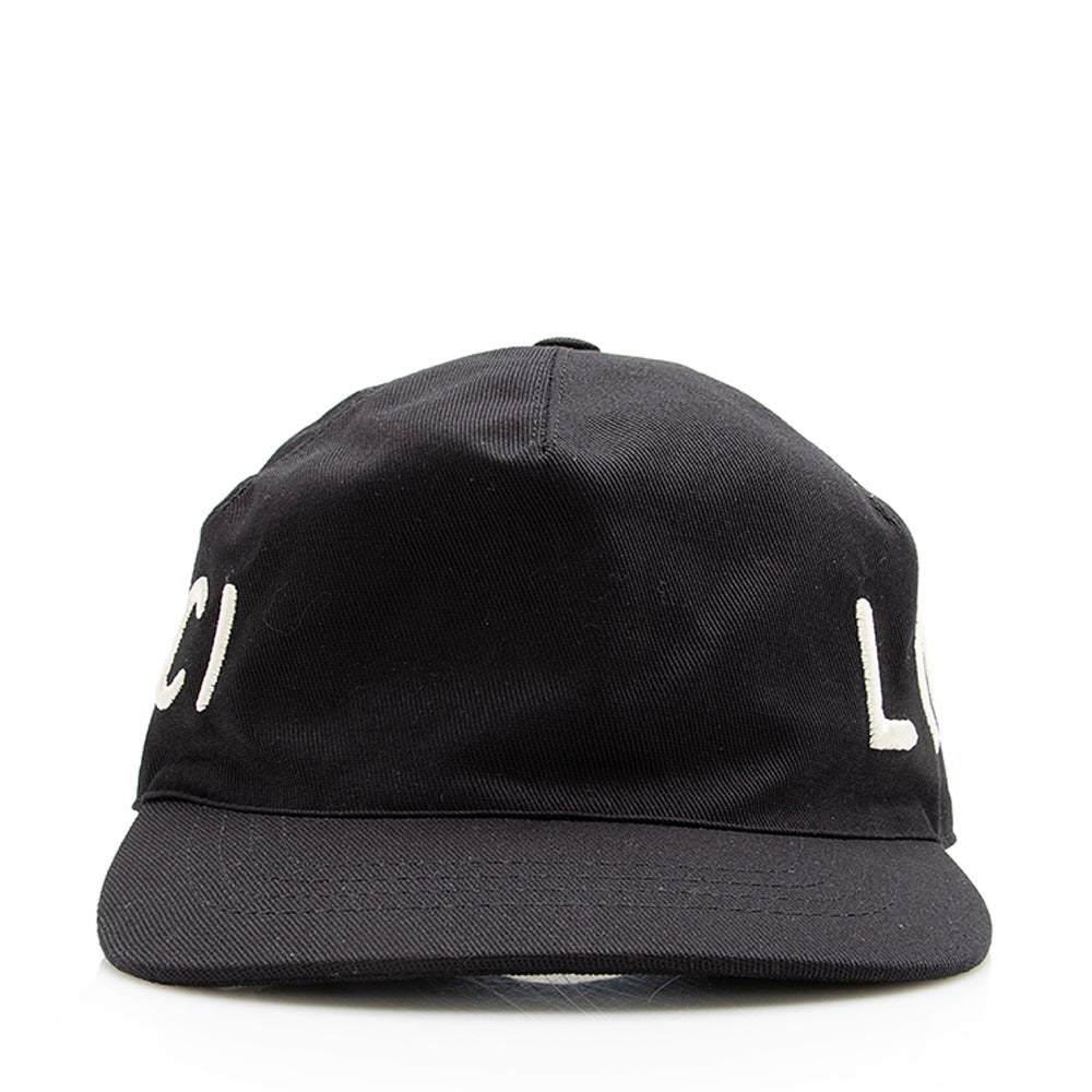 Gucci cotton loved baseball hat Gucci Unisex Black Canvas Baseball Hat with  main image 4