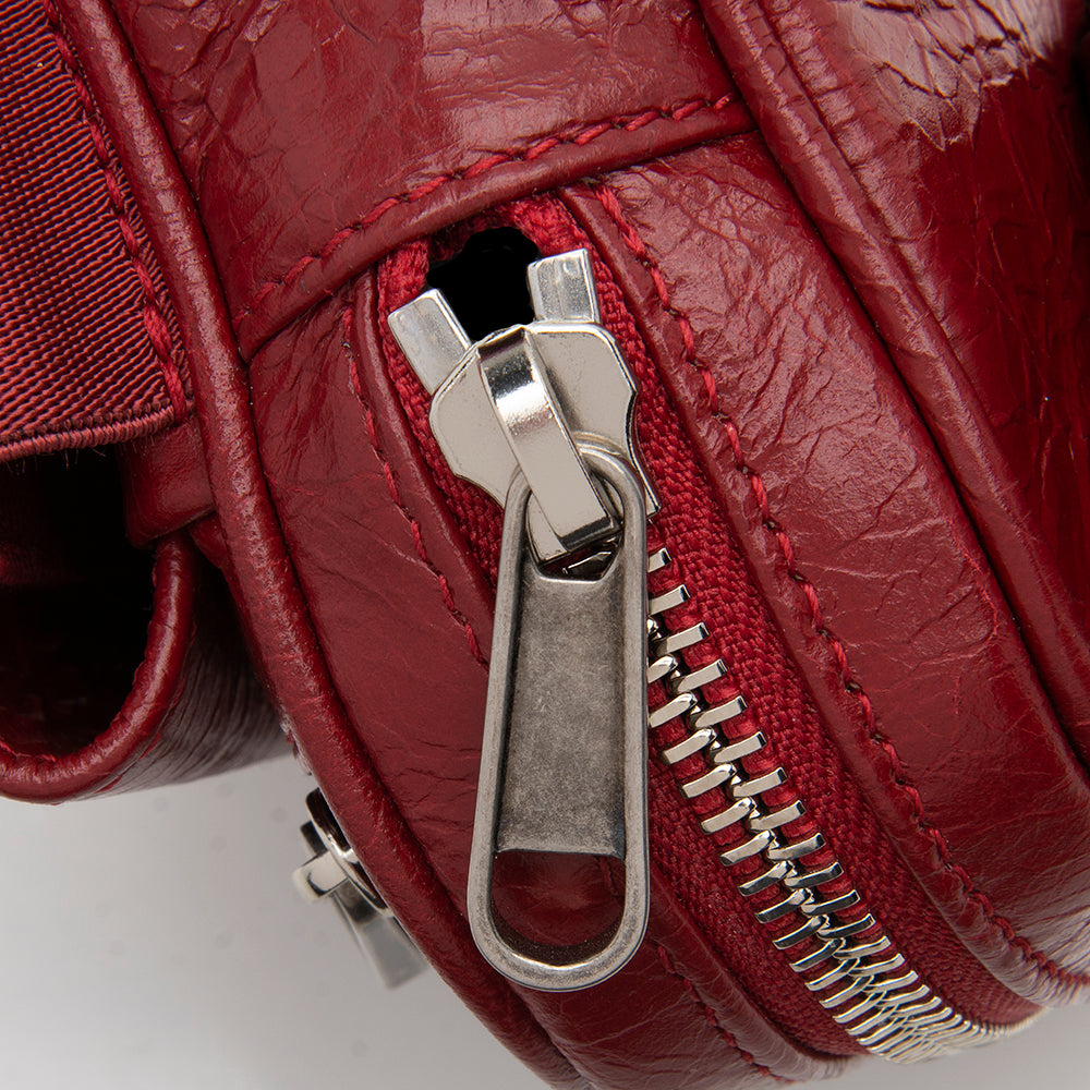 Gucci Cracked Calfskin Morpheus Belt Bag - Size 28 / 70 (SHF-12356)