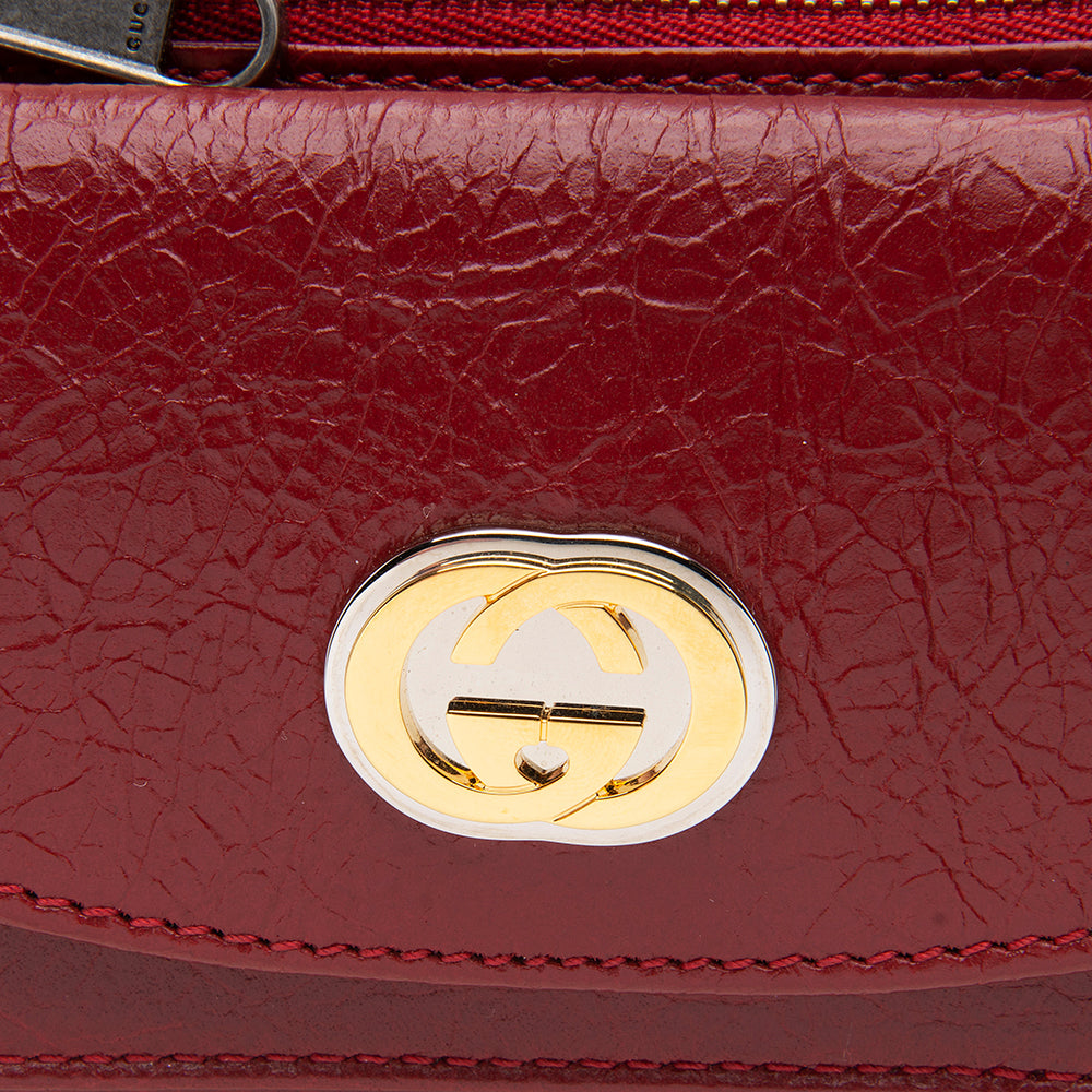 Gucci Cracked Calfskin Morpheus Belt Bag - Size 28 / 70 (SHF-12356)