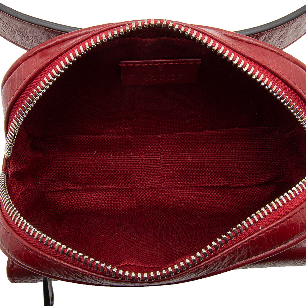 Gucci Cracked Calfskin Morpheus Belt Bag - Size 28 / 70 (SHF-12356)