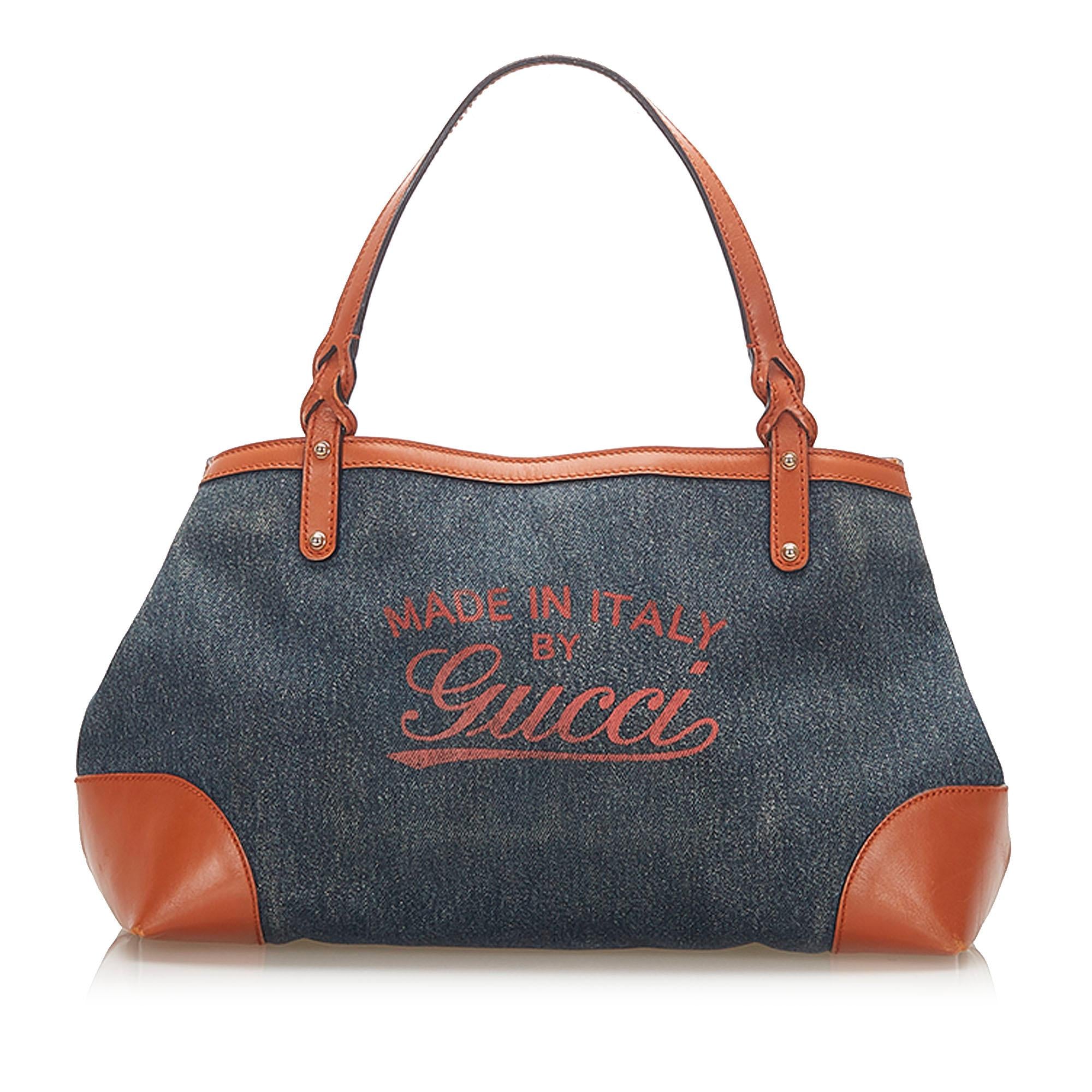 Gucci Craft Denim Tote Bag (SHG-22337)