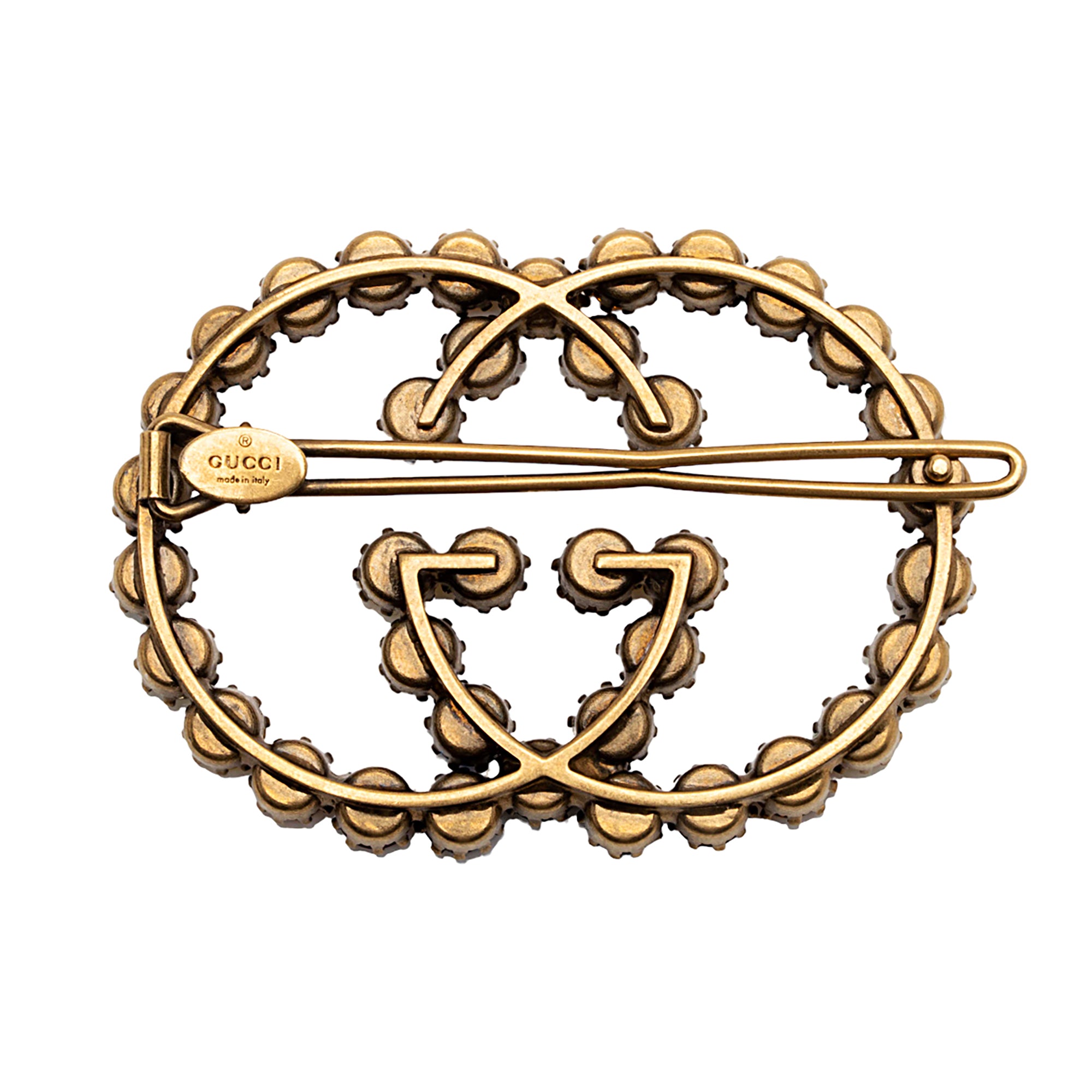 Gucci Crystal Interlocking G Hair Clip (SHF-vhmVJI)