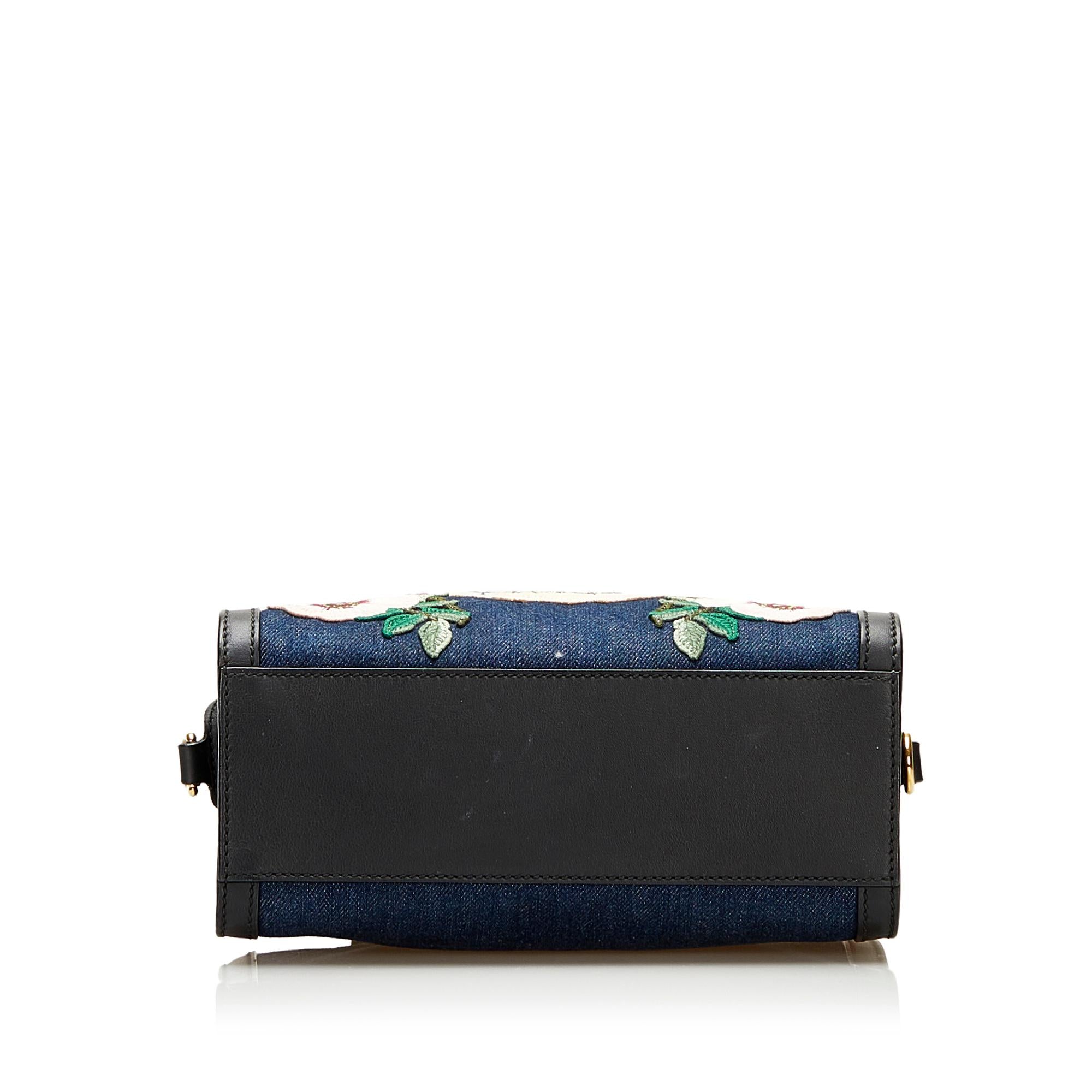 Gucci Denim Tiger Pearl Tote (SHG-35954)