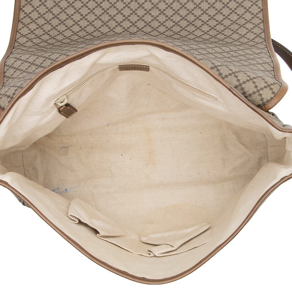 Gucci Diamante Canvas Large Messenger Bag (SHF-15223)