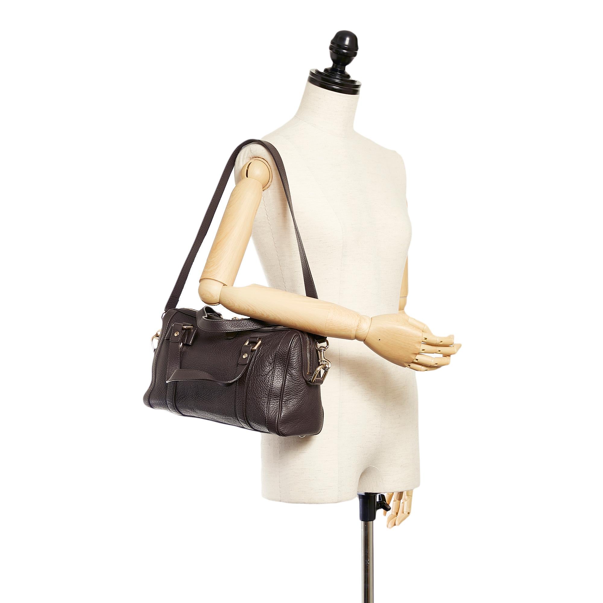 Gucci Duchessa Leather Satchel (SHG-27181)