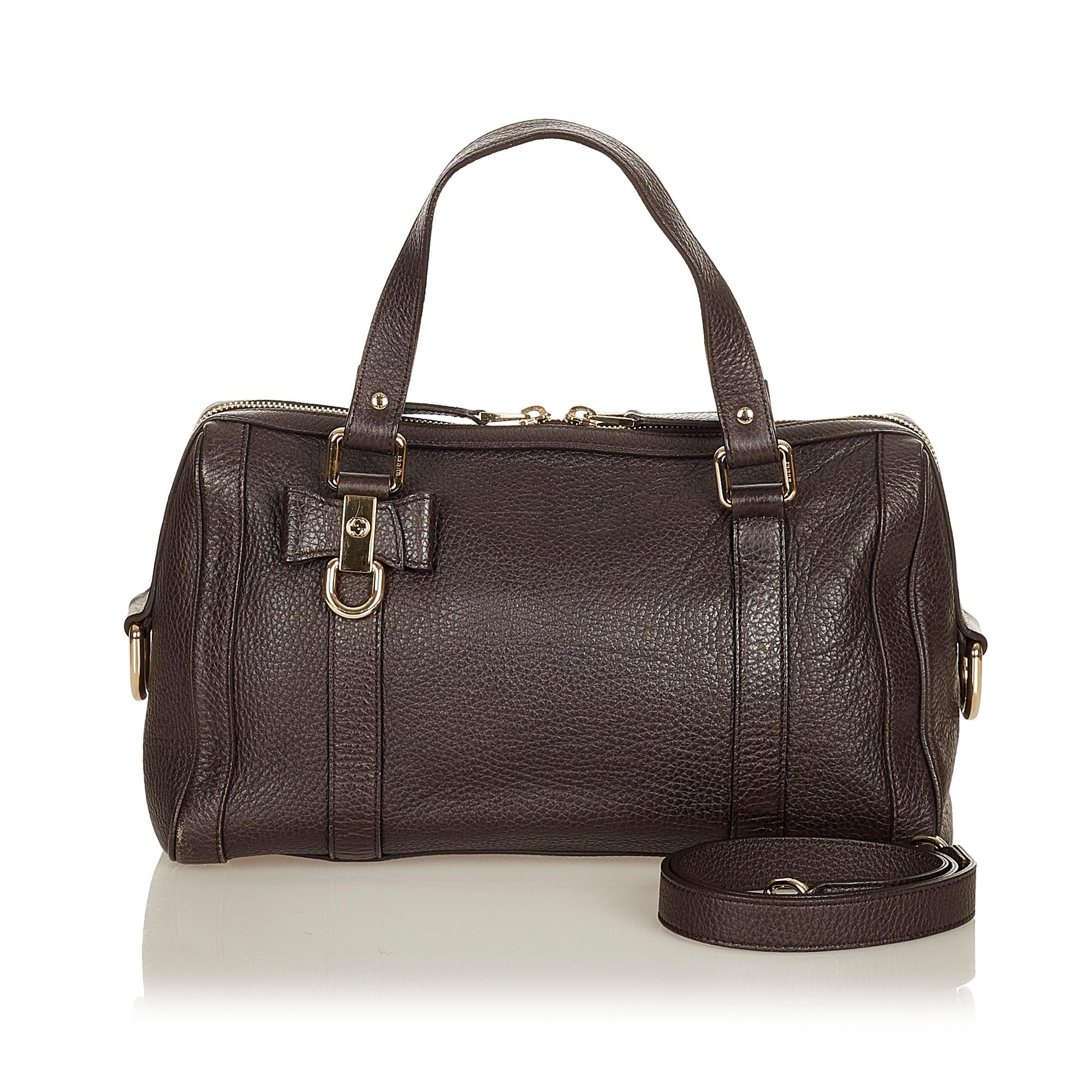 Gucci Duchessa Leather Satchel (SHG-27181)