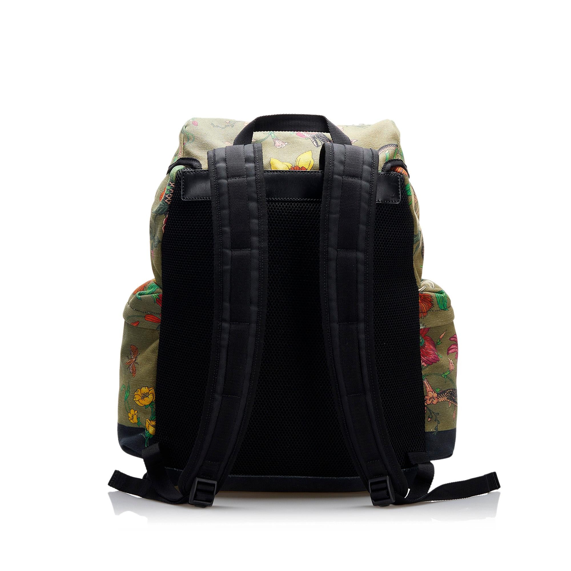 Gucci Flora Snake Techpack Backpack (SHG-C67crI)