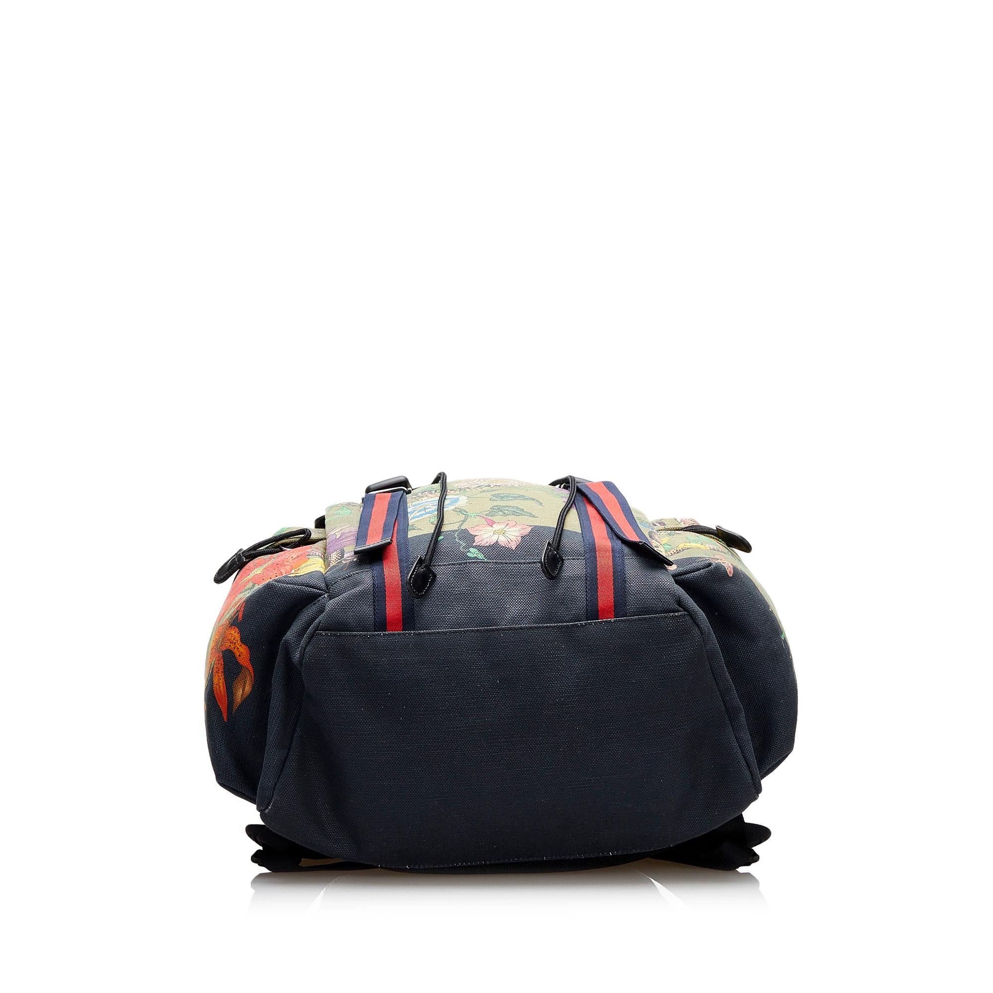 Gucci Flora Snake Techpack Backpack (SHG-C67crI)