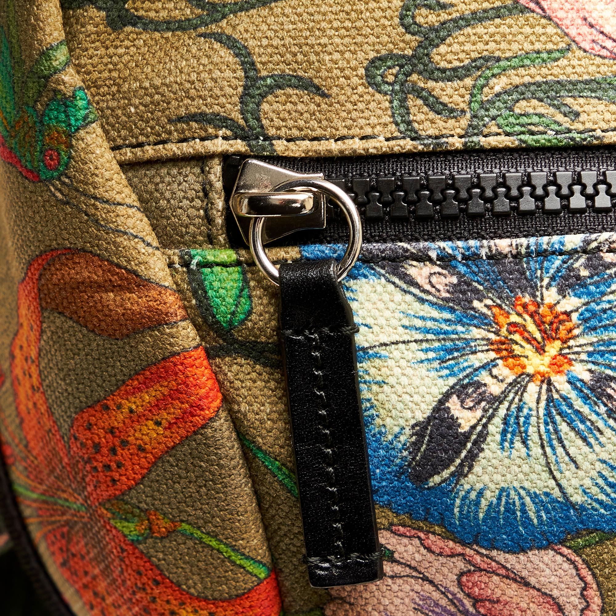 Gucci Flora Snake Techpack Backpack (SHG-C67crI)