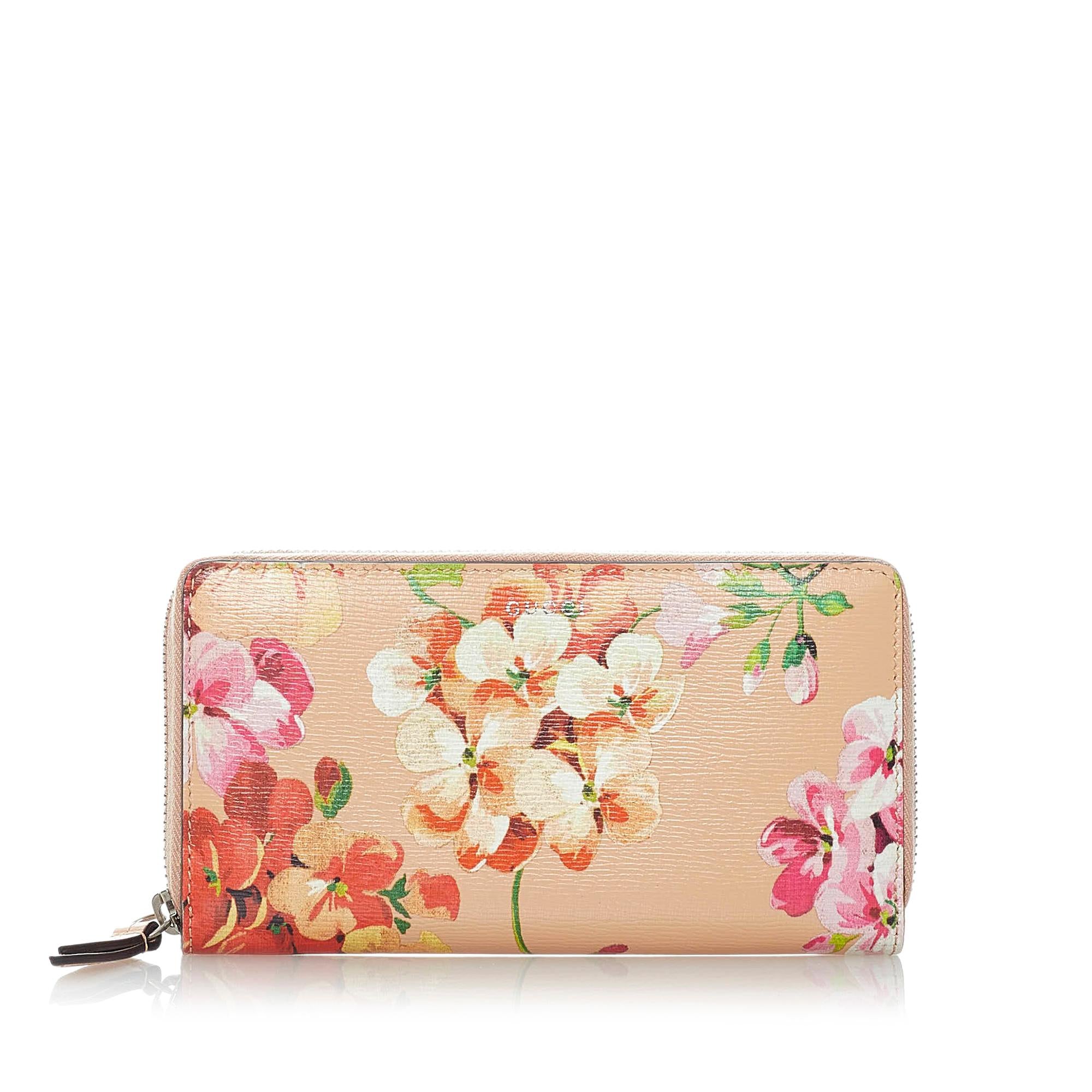Gucci GG Blooms Zip Around Long Wallet (SHG-32346)