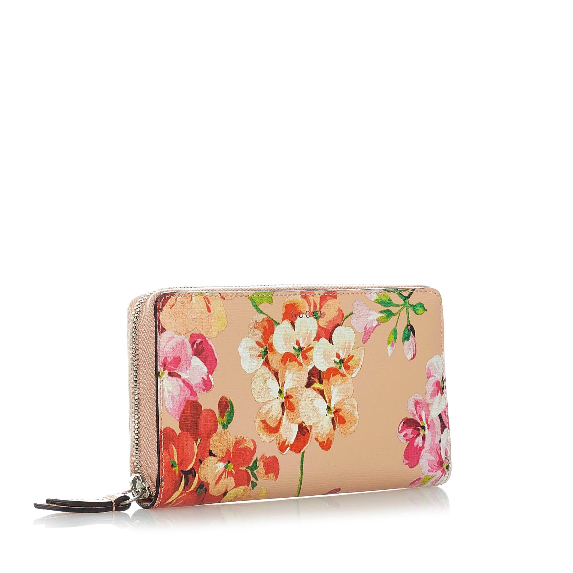Gucci GG Blooms Zip Around Long Wallet (SHG-32346)