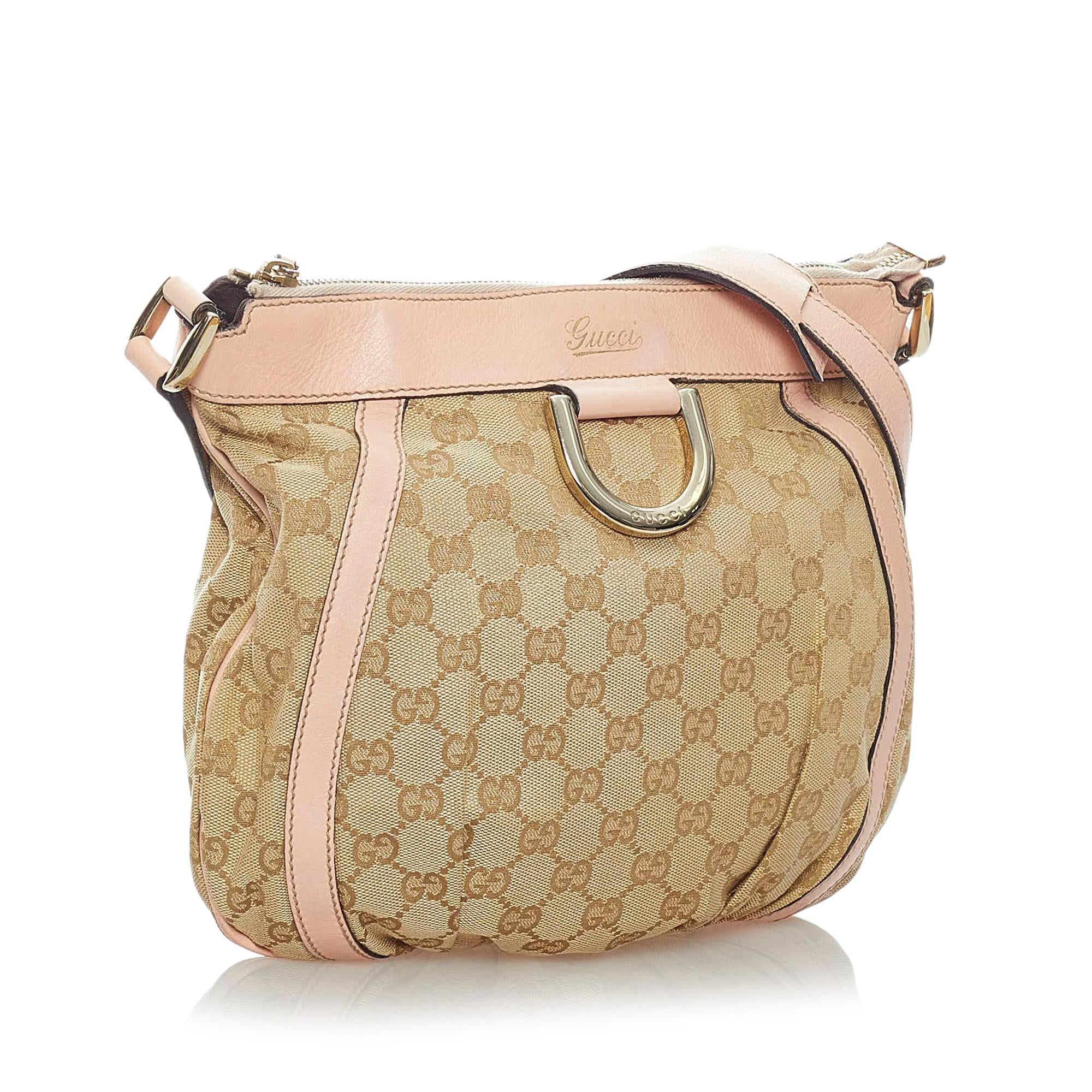 Gucci GG Canvas Abbey D-Ring Crossbody Bag (SHG-34709)