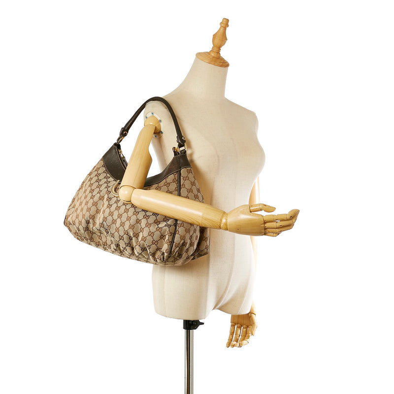 Gucci GG Canvas Abbey D-Ring Shoulder Bag (SHG-23487)