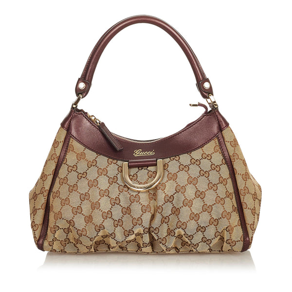 Gucci GG Canvas Abbey D-Ring Shoulder Bag (SHG-26649)