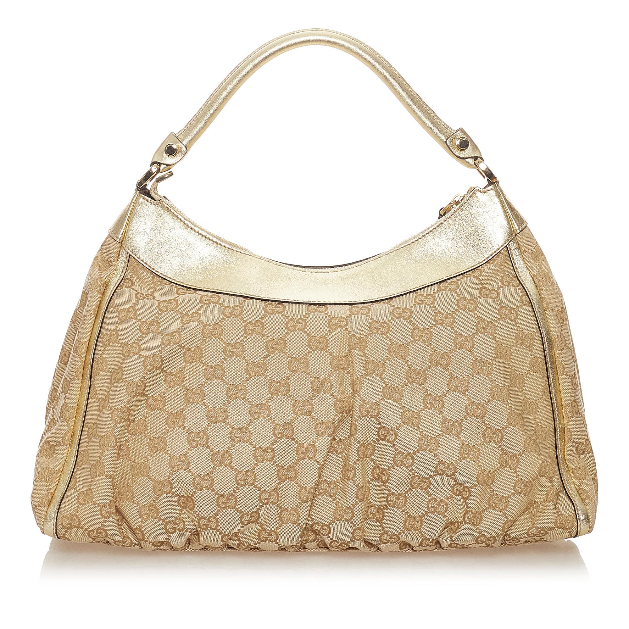 Gucci GG Canvas Abbey D-Ring Shoulder Bag (SHG-27540)