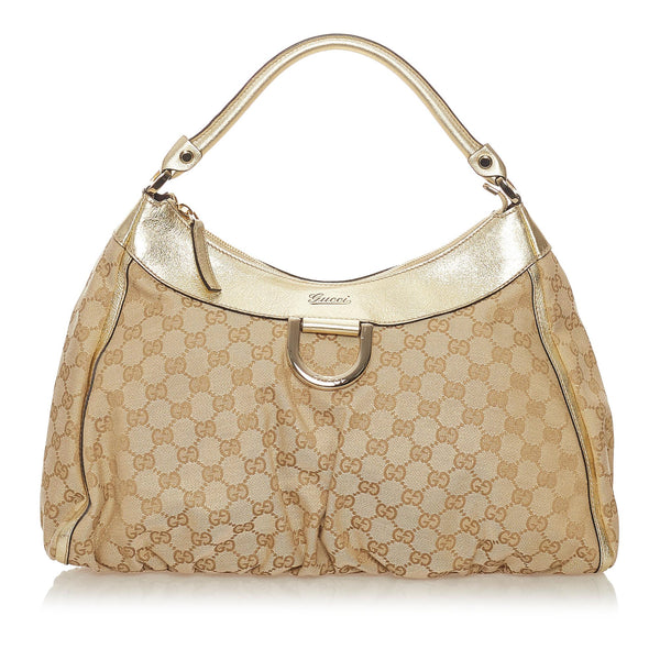 Gucci GG Canvas Abbey D-Ring Shoulder Bag (SHG-27540)