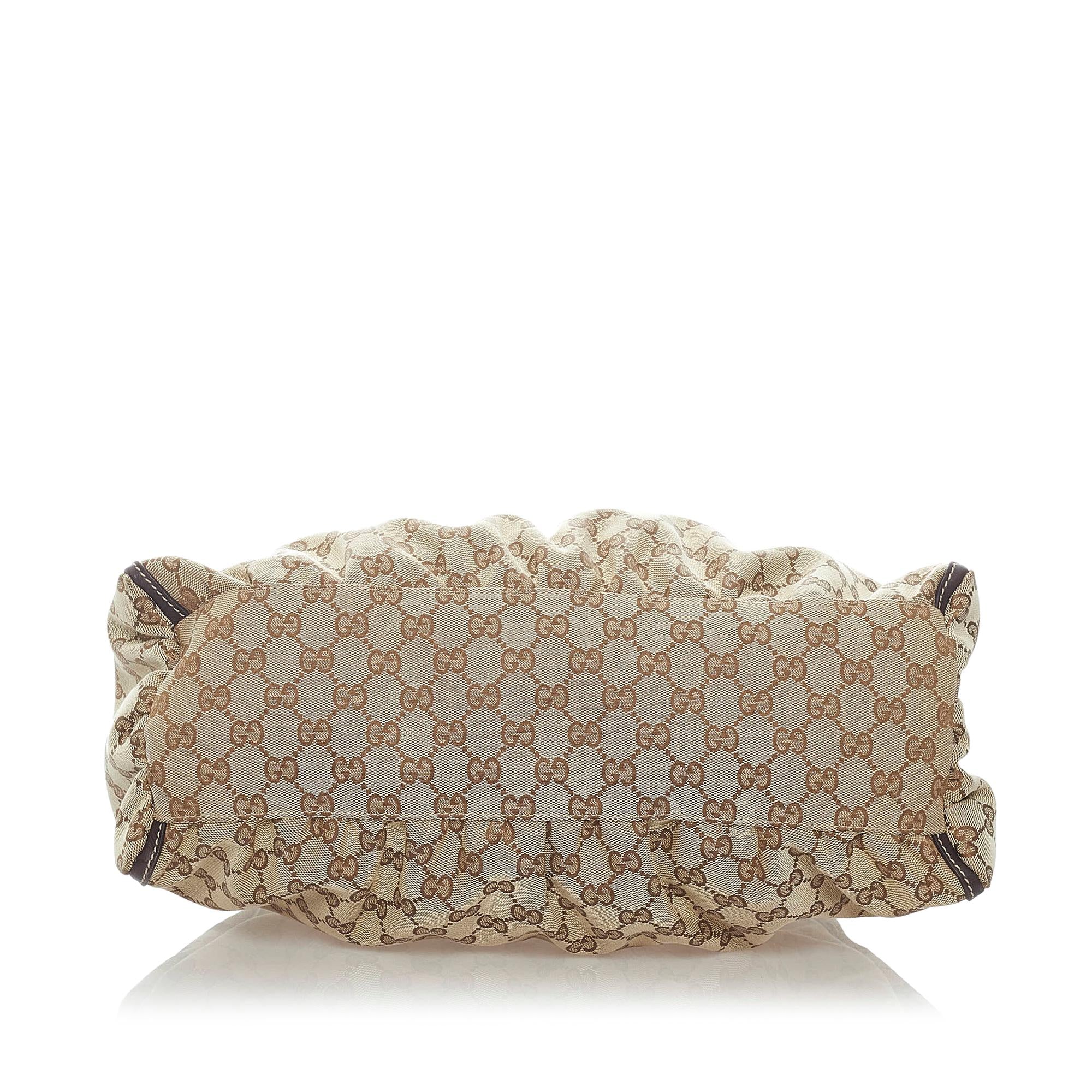 Gucci GG Canvas Abbey D-Ring Shoulder Bag (SHG-32413)