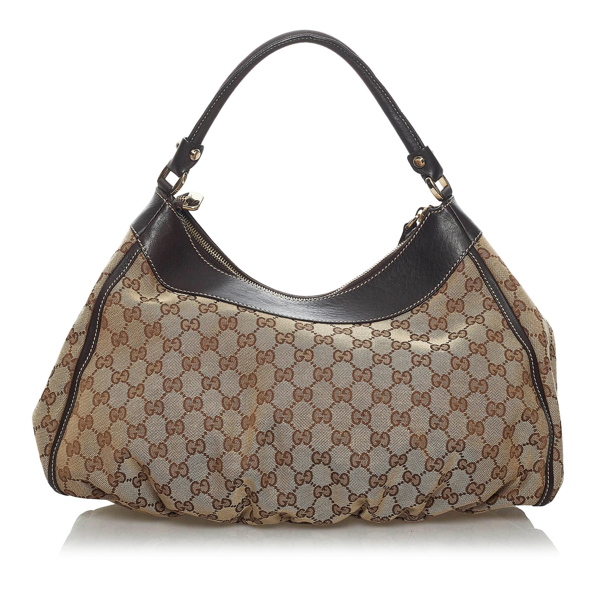 Gucci GG Canvas Abbey D-Ring Shoulder Bag (SHG-33751)