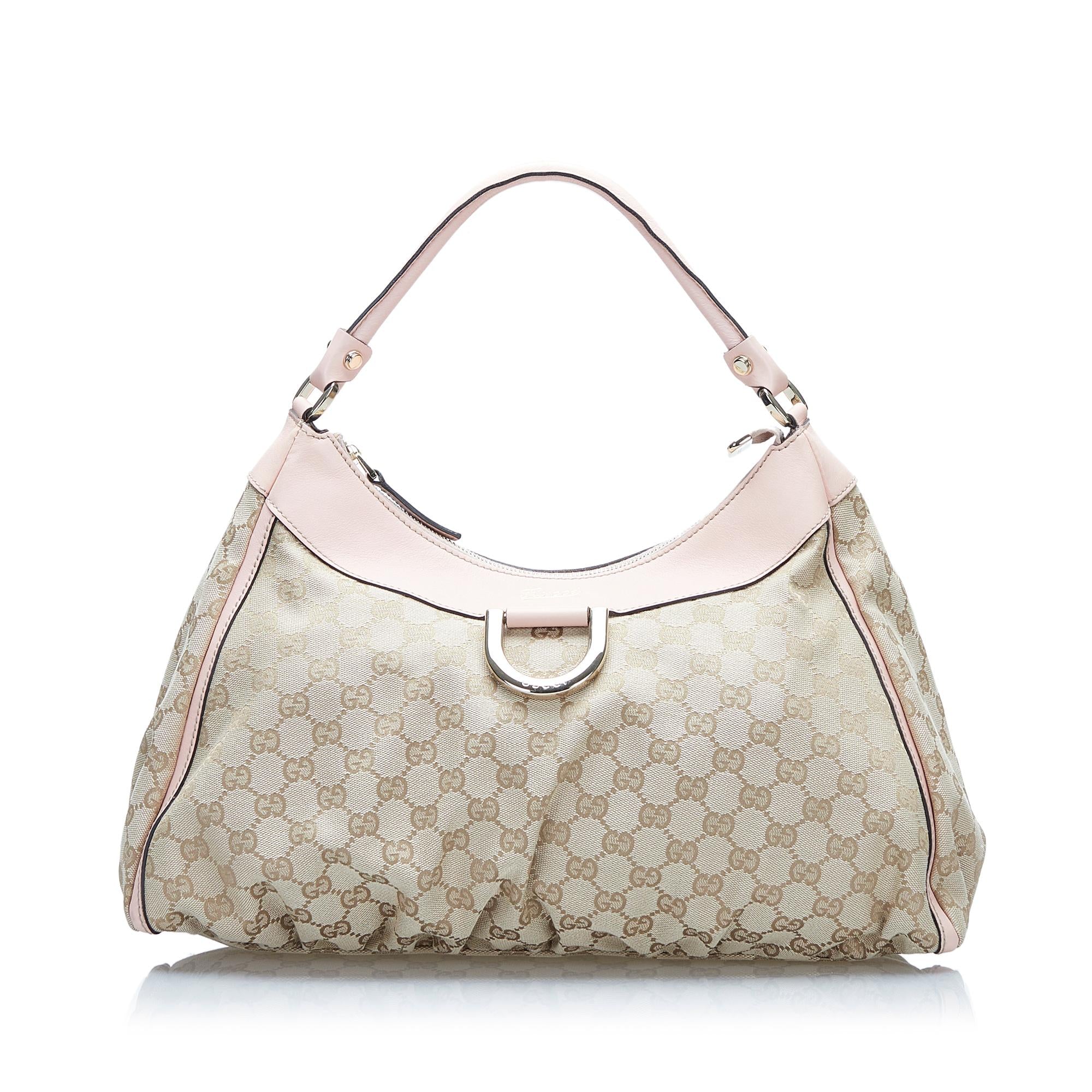 Gucci GG Canvas Abbey D-Ring Shoulder Bag (SHG-EMEljm)