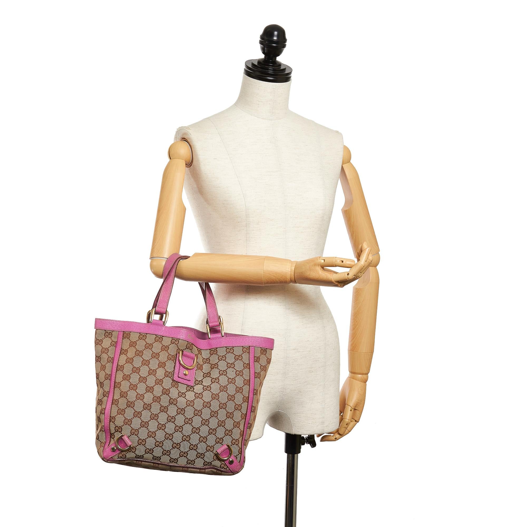 Gucci GG Canvas Abbey D-Ring Tote Bag (SHG-29343)